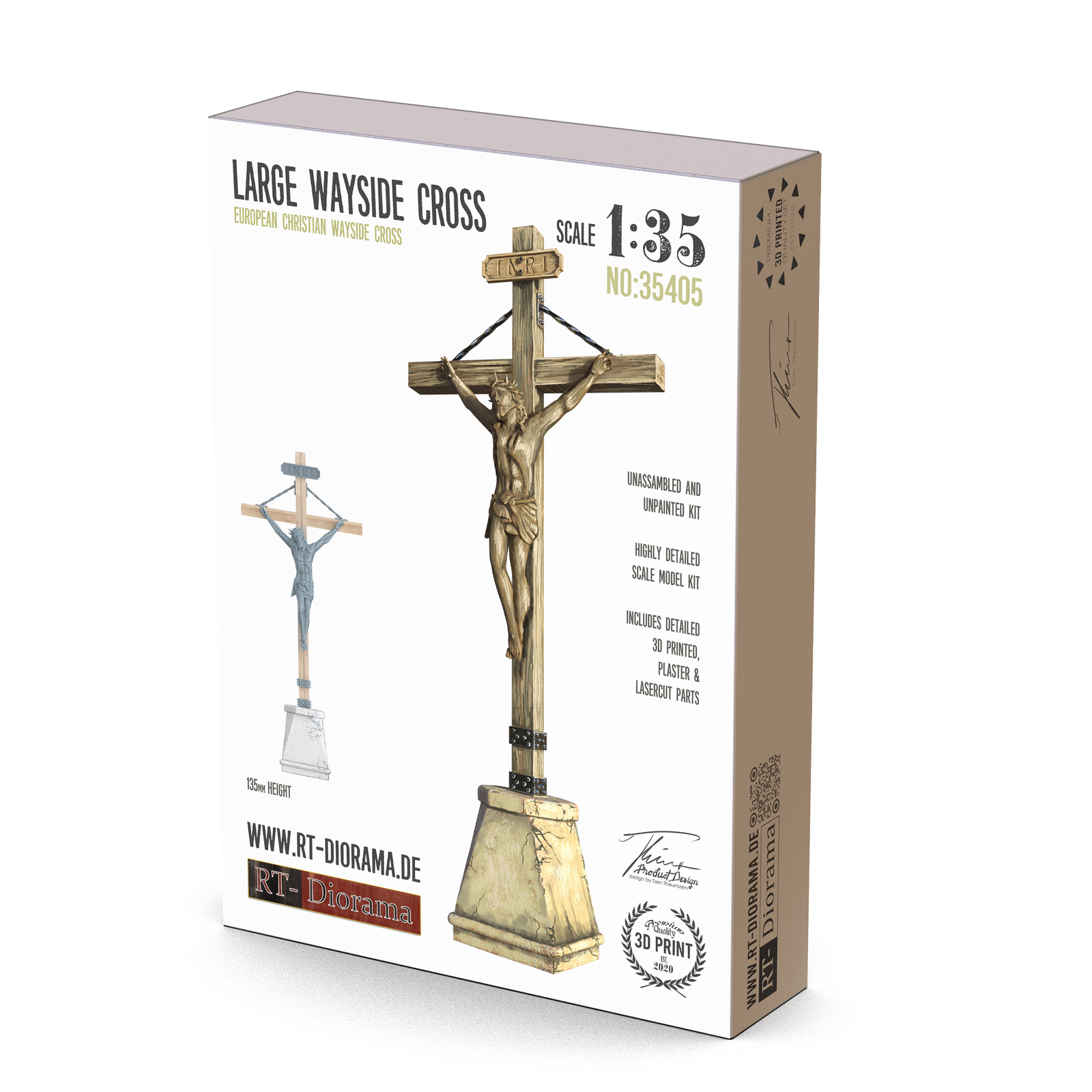 RT Diorama 1/35 Large Wayside Cross - Hobby Sense