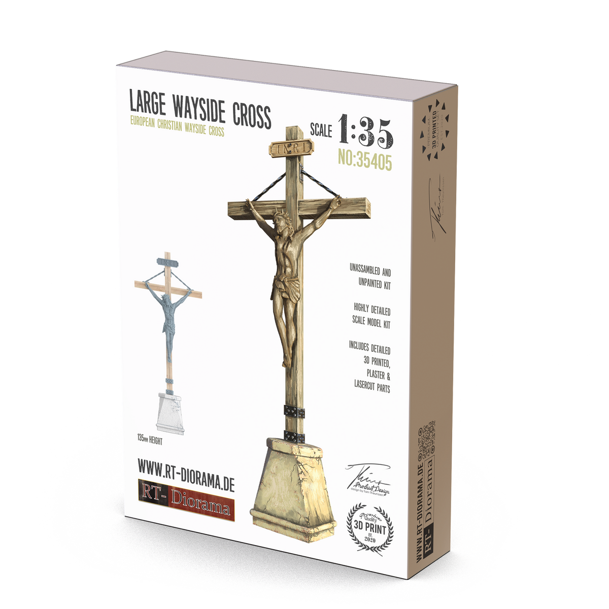 RT Diorama 1/35 Large Wayside Cross - Hobby Sense