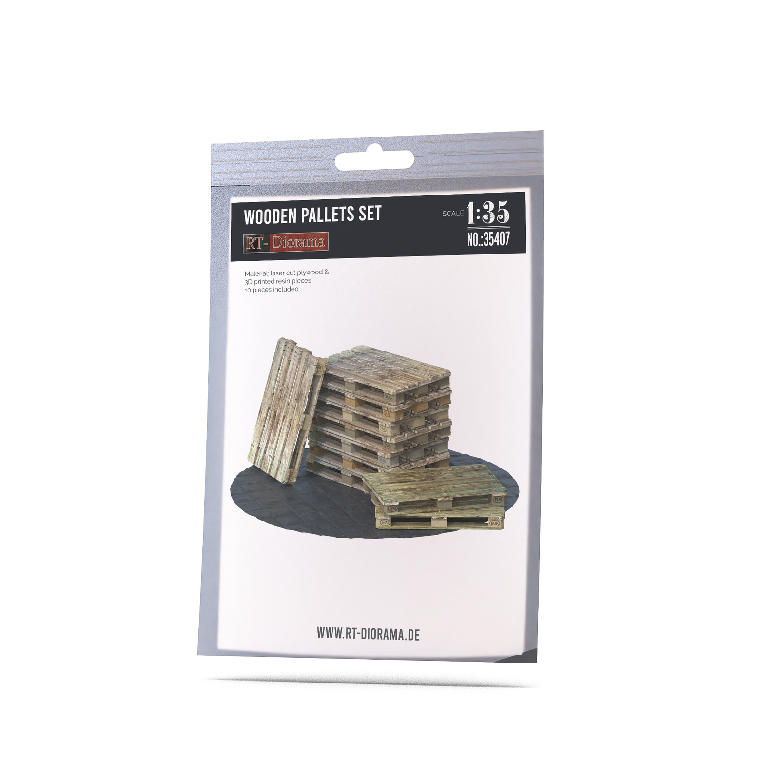 RT Diorama 1/35 Wooden Pallets Set (10pcs.) - Hobby Sense