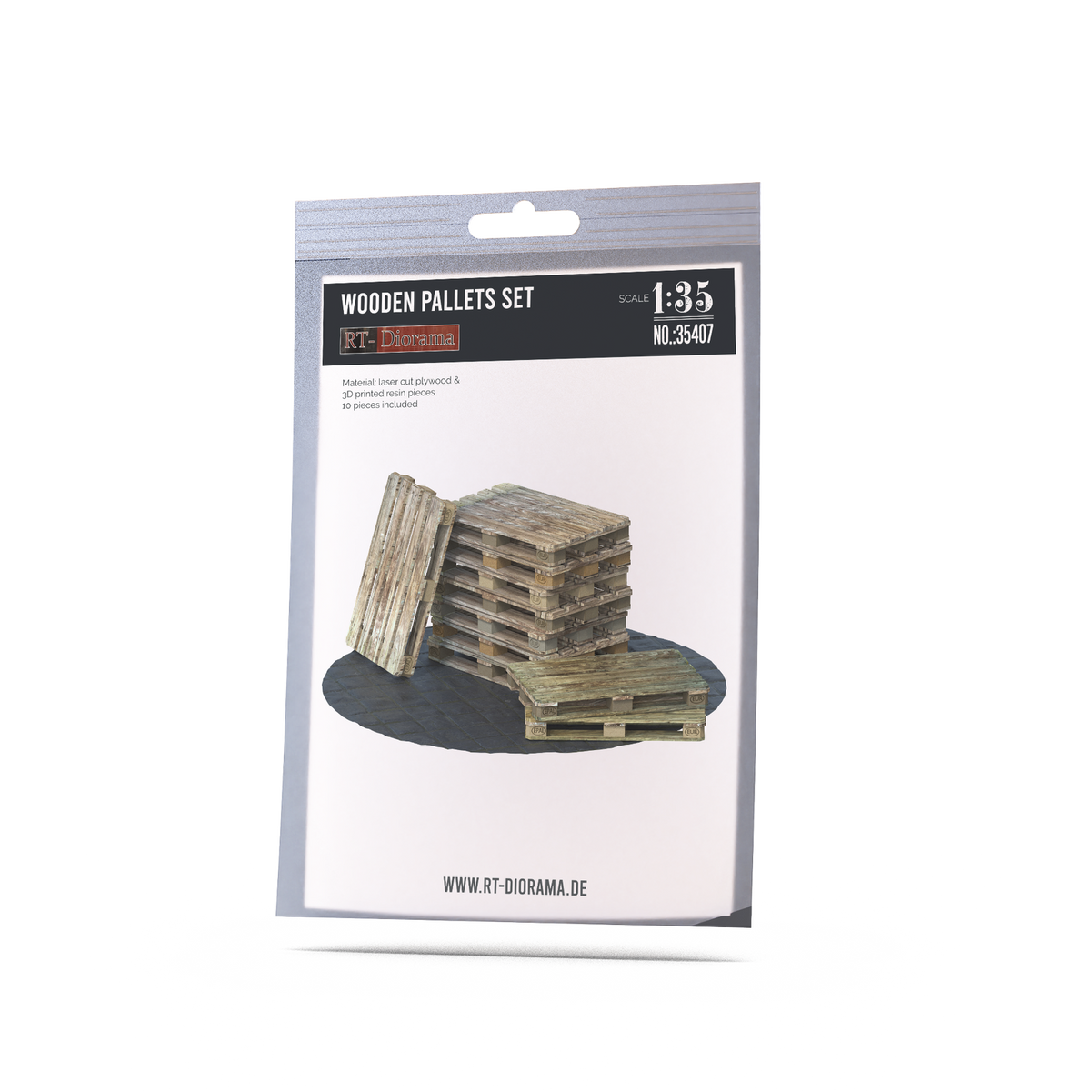 RT Diorama 1/35 Wooden Pallets Set (10pcs.) - Hobby Sense