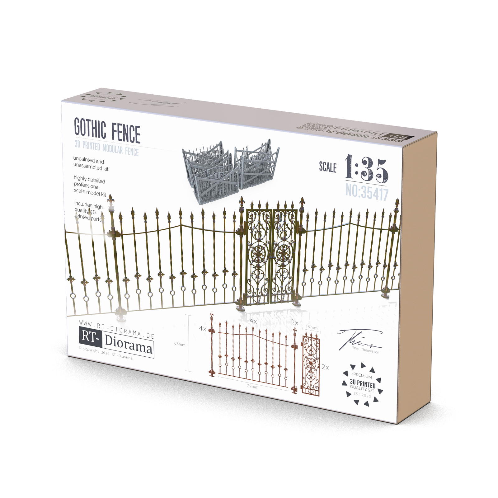 RT Diorama 1/35 Gothic Fence - Hobby Sense