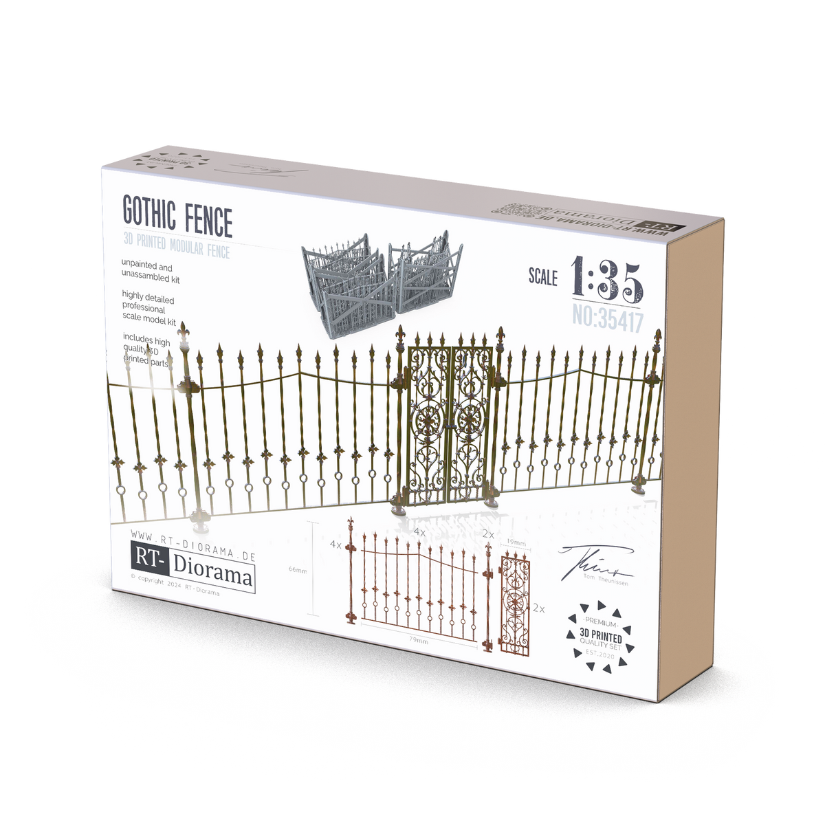 RT Diorama 1/35 Gothic Fence - Hobby Sense