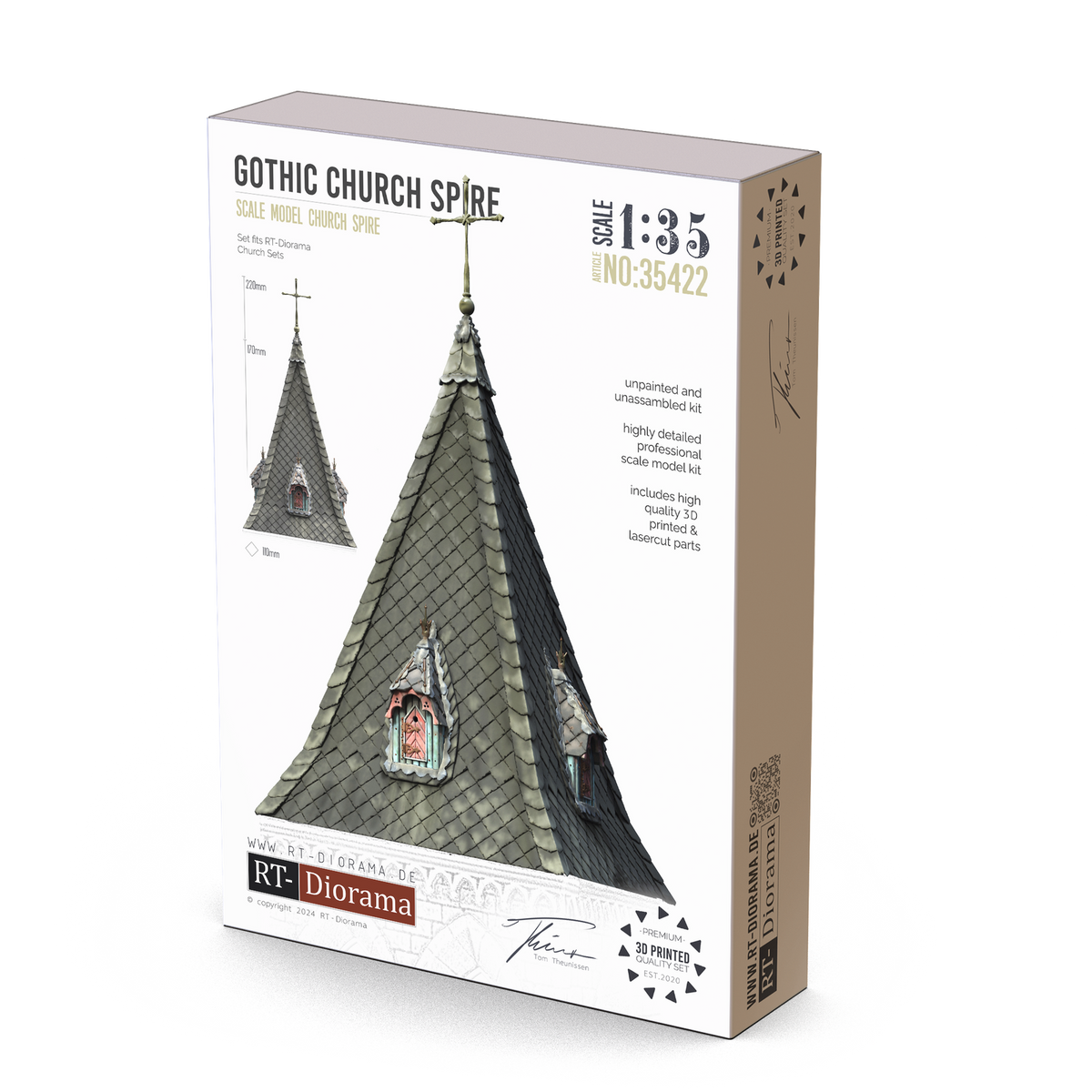 RT Diorama 1/35 Gothic Church Spire - Hobby Sense