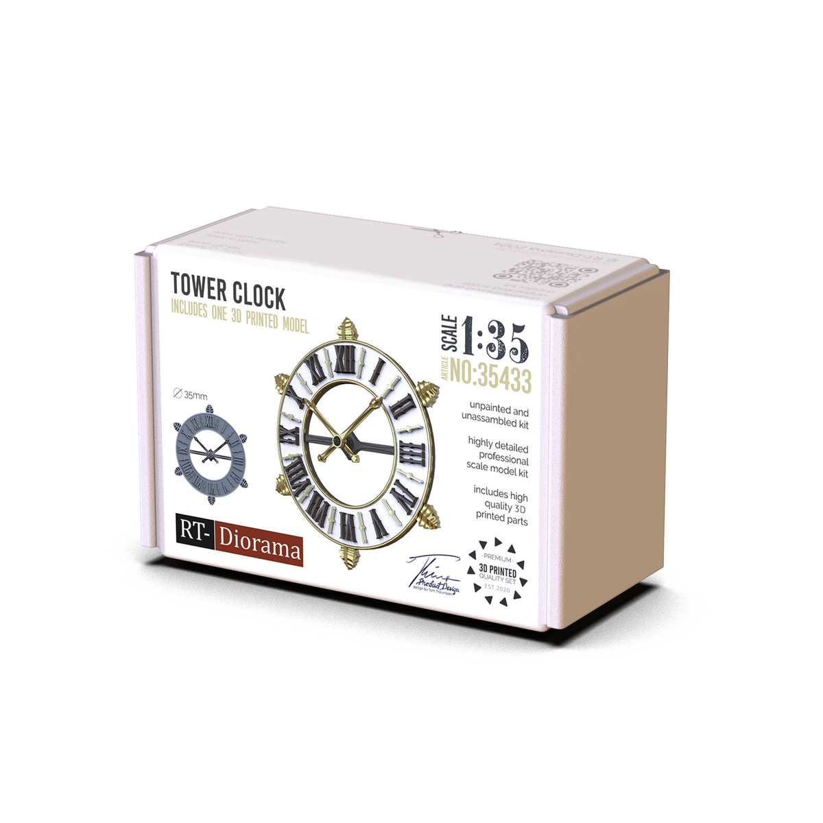RT Diorama 1/35 Tower Clock - Hobby Sense
