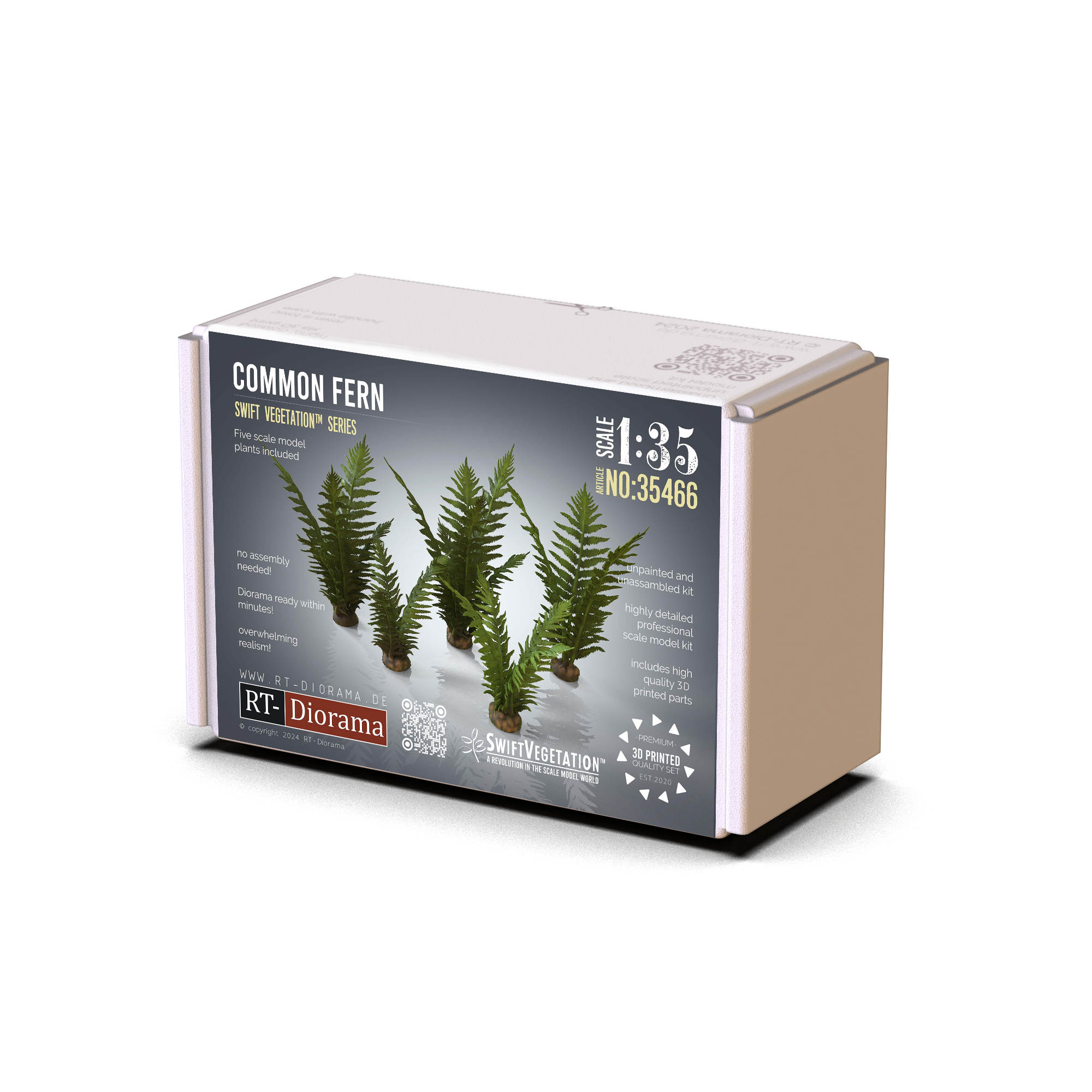 RT Diorama 1/35 Common Fern Set - Hobby Sense