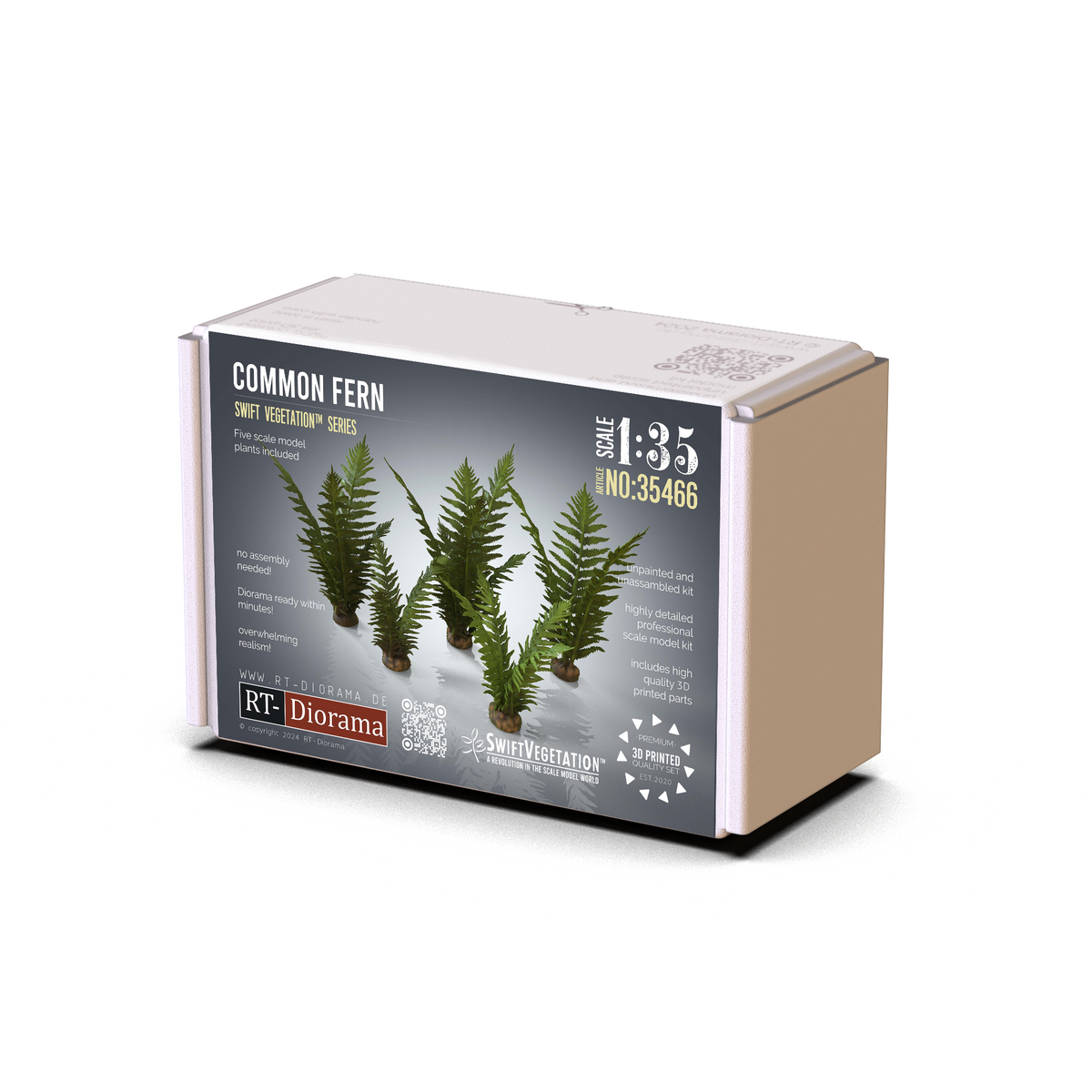 RT Diorama 1/35 Common Fern Set - Hobby Sense