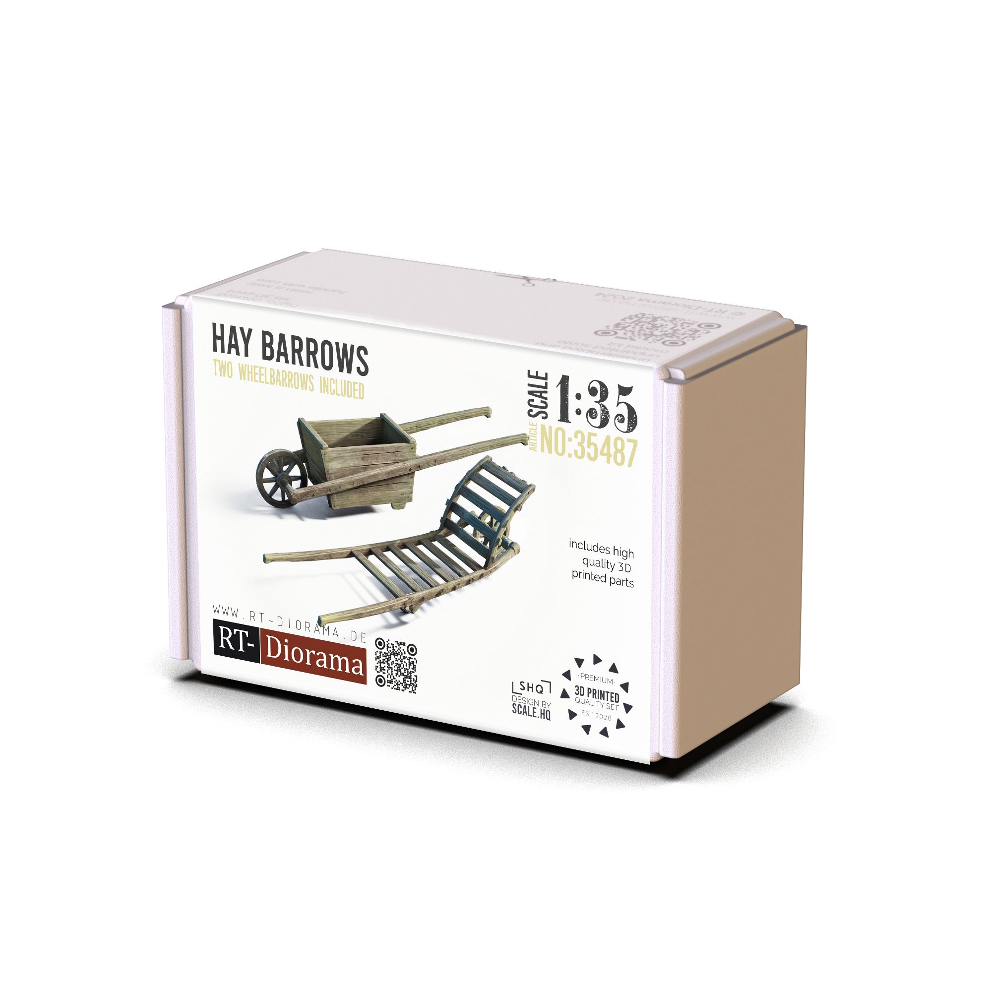 RT Diorama 1/35 Hay Barrows - Hobby Sense