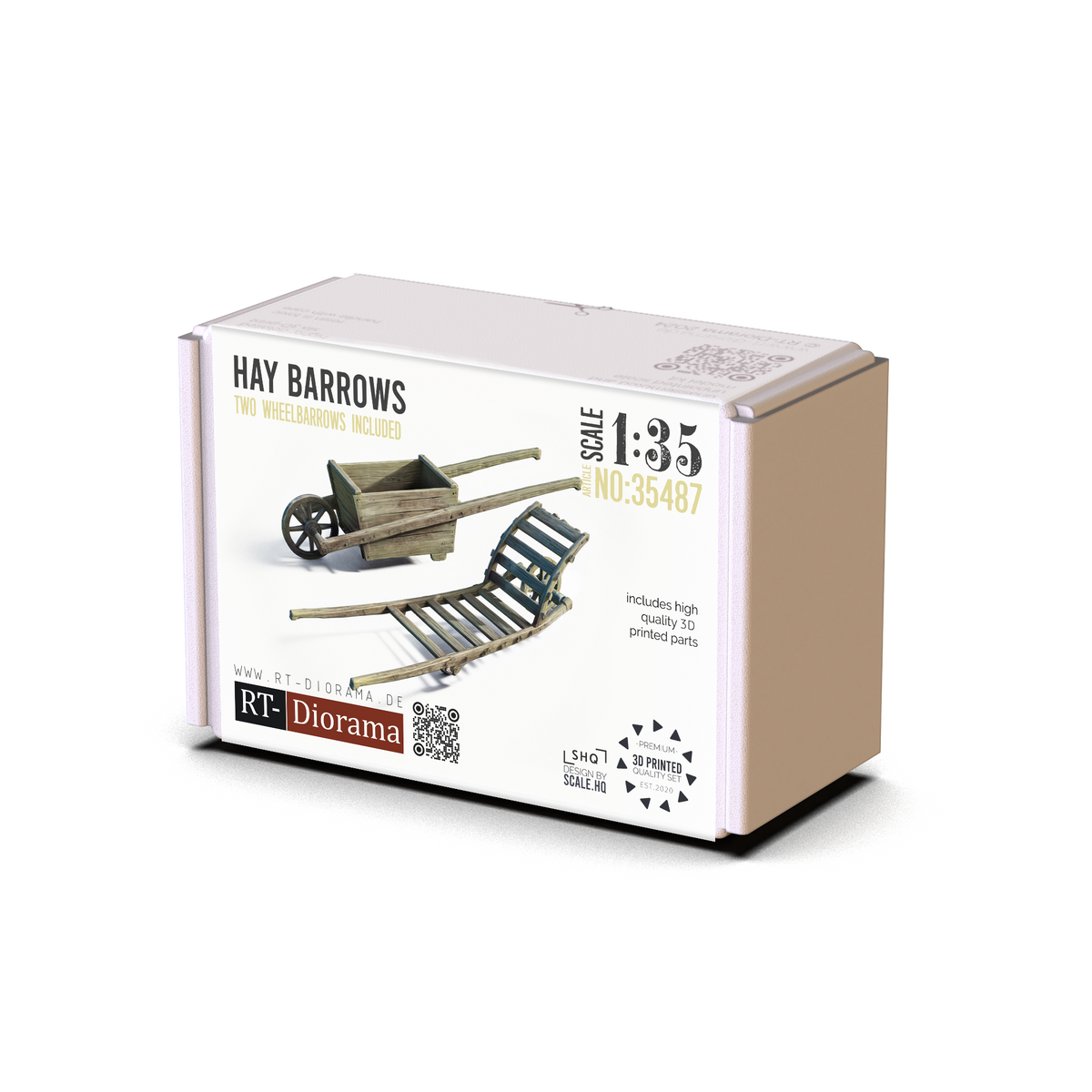 RT Diorama 1/35 Hay Barrows - Hobby Sense
