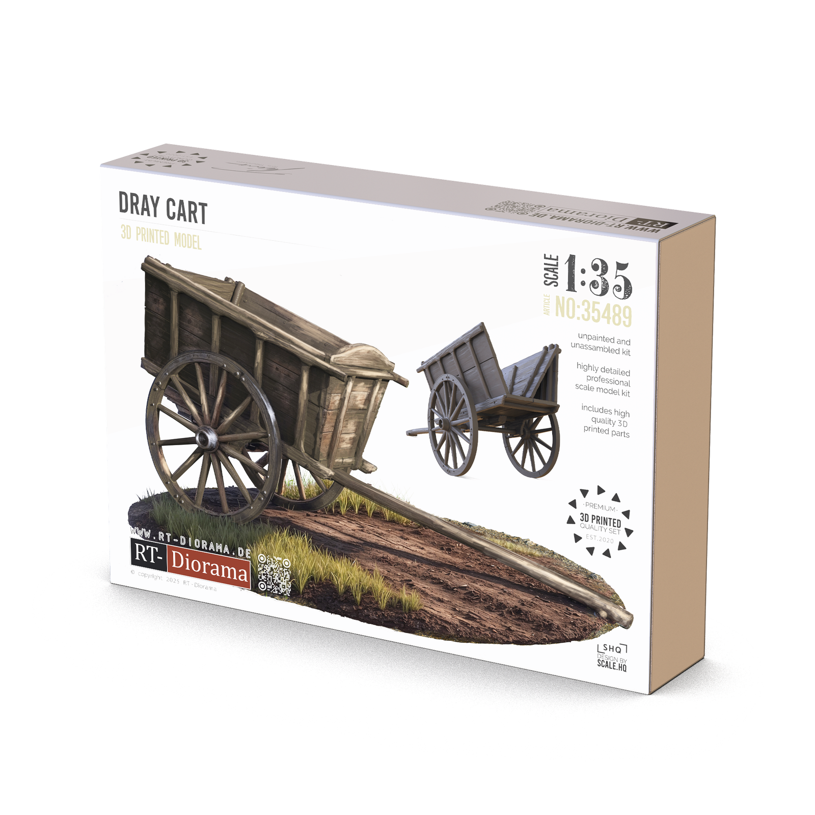 RT Diorama 1/35 Dray Cart - Hobby Sense