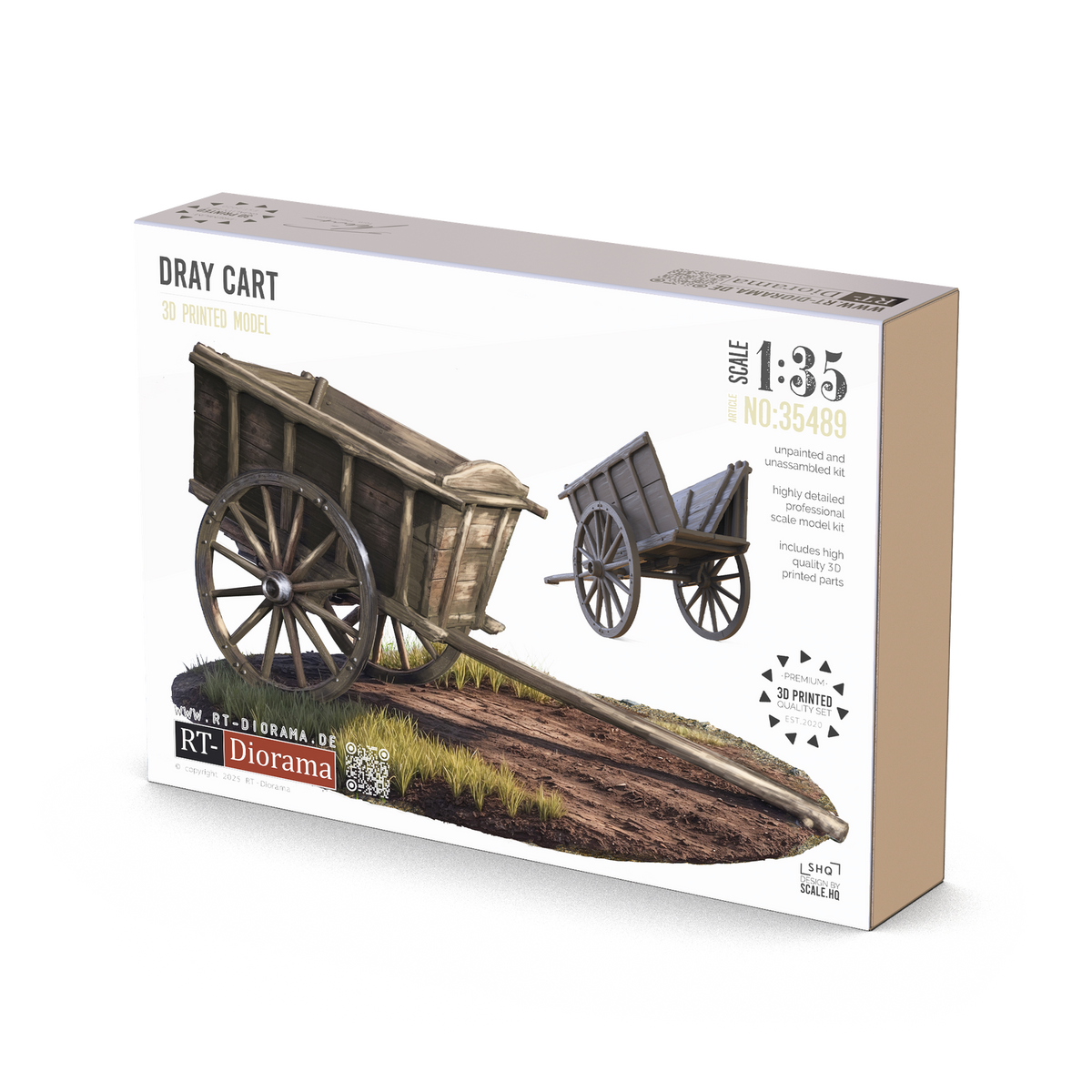 RT Diorama 1/35 Dray Cart - Hobby Sense