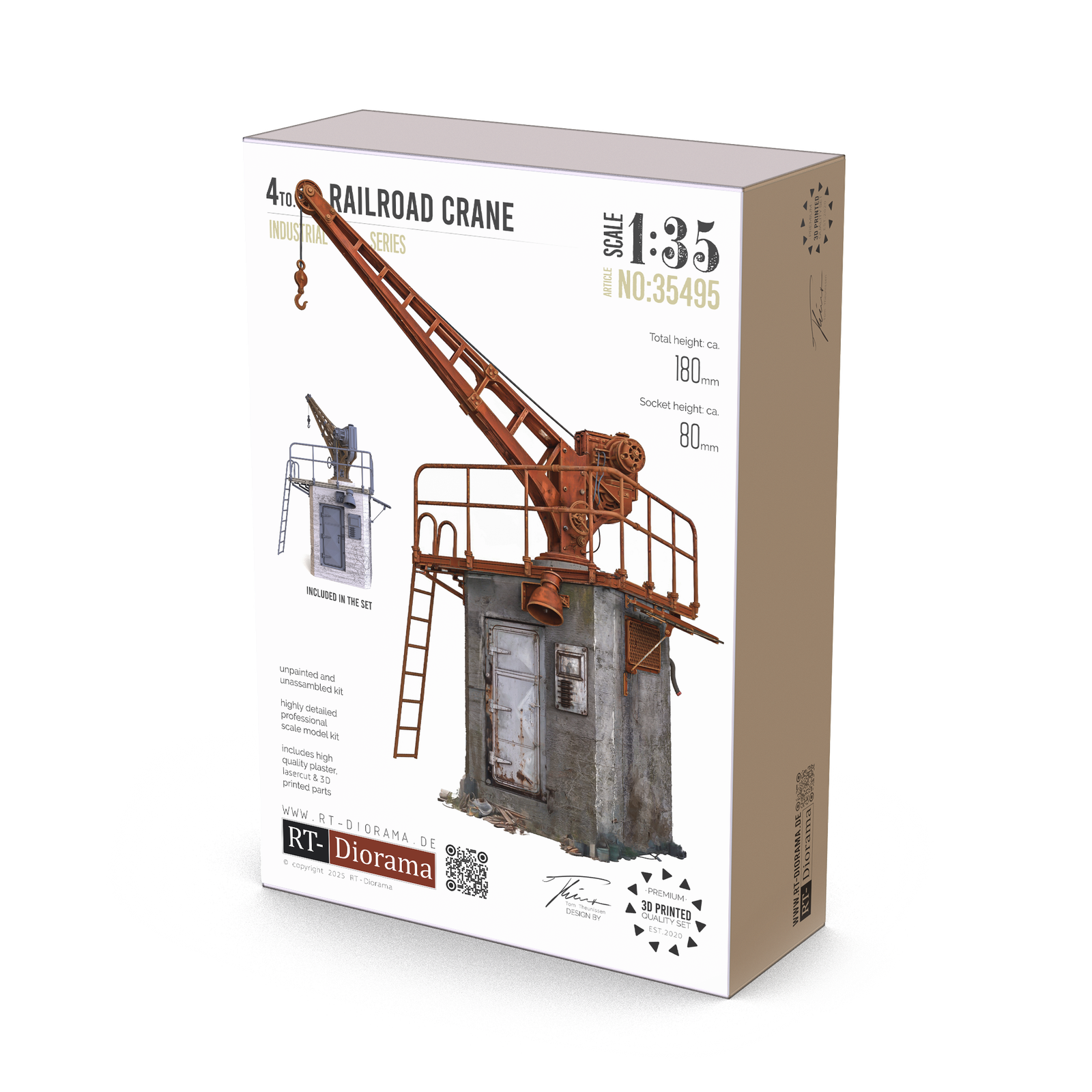 RT Diorama 1/35 4to. Railroad Crane - Hobby Sense