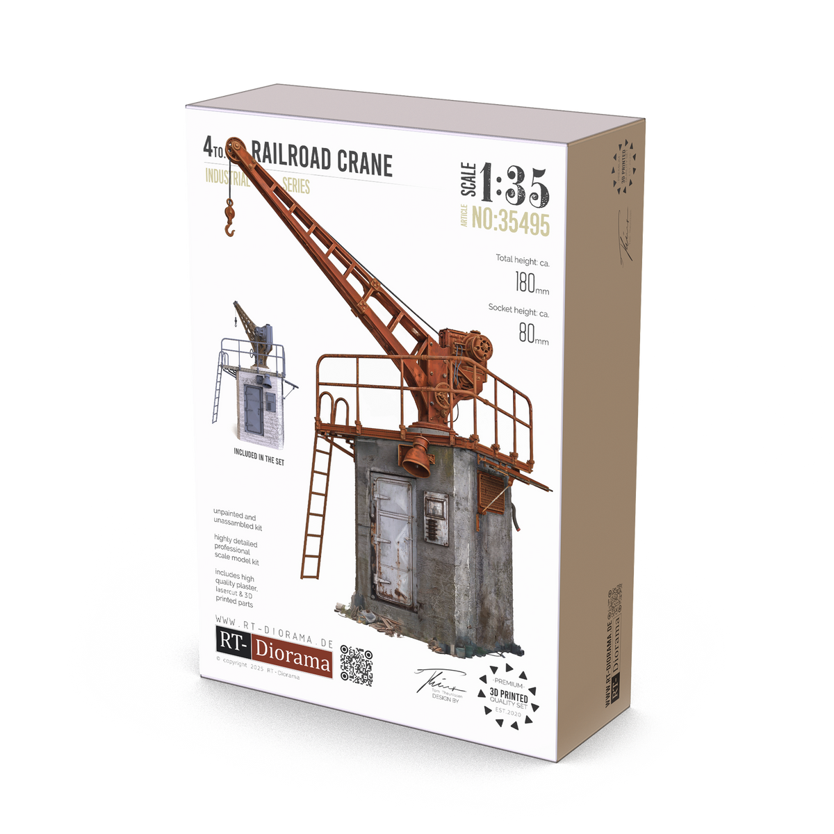 RT Diorama 1/35 4to. Railroad Crane - Hobby Sense