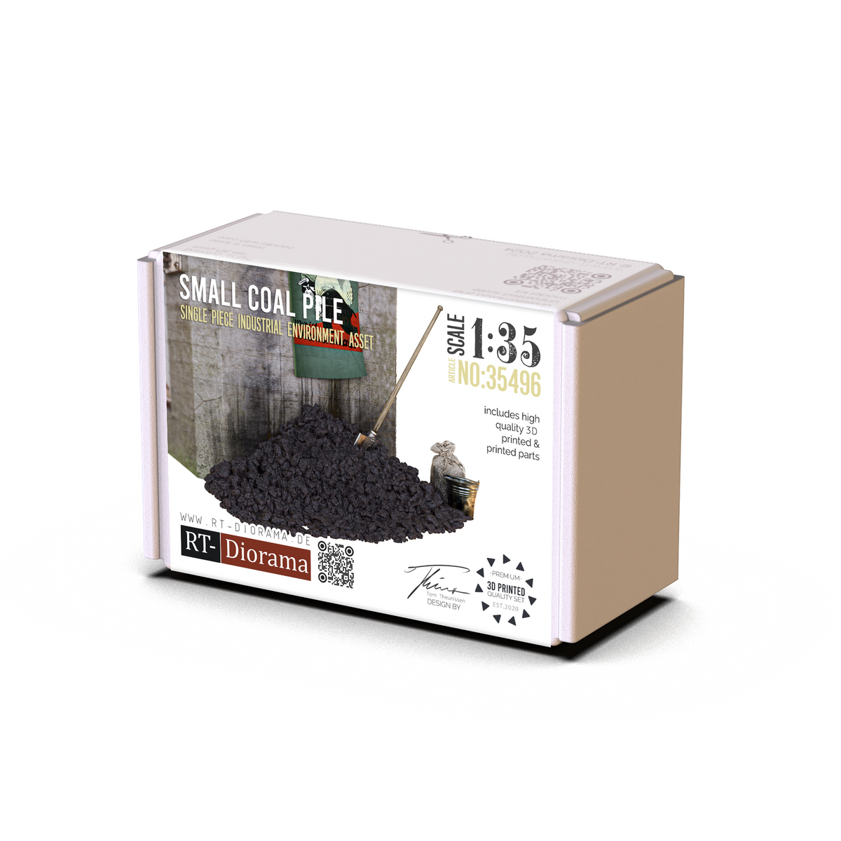 RT Diorama 1/35 Small Coal Pile - Hobby Sense