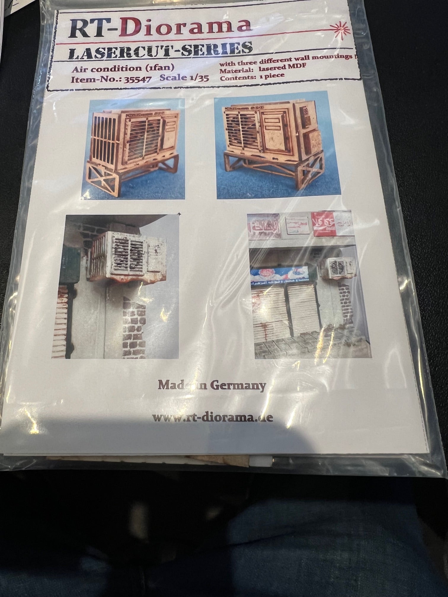 RT Diorama 1/35 Air Conditioner (1 fan) - Hobby Sense