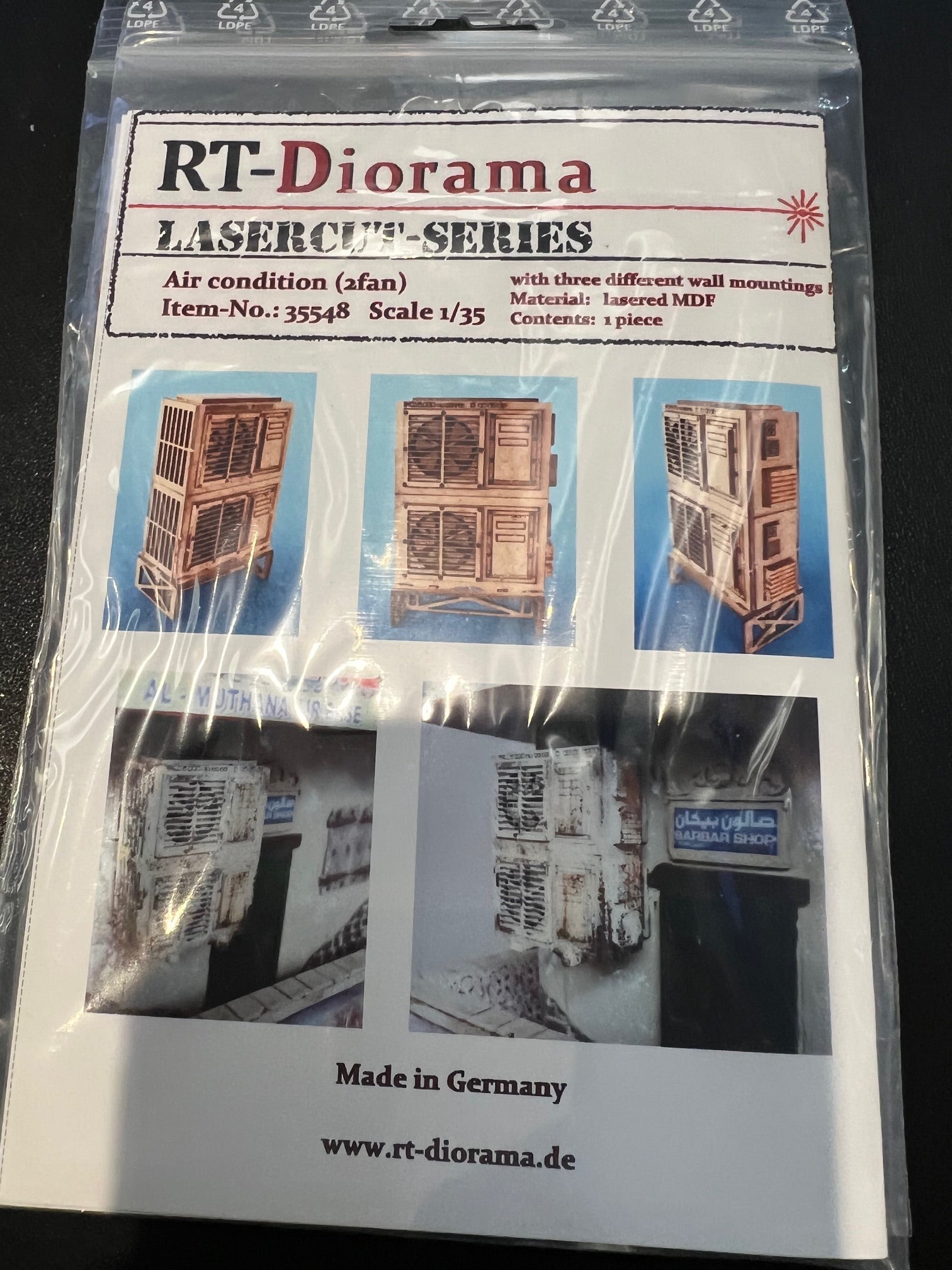 RT Diorama 1/35 Air Conditioner (2 fan) - Hobby Sense