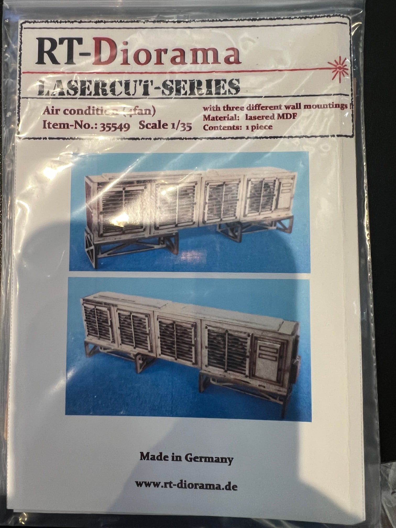 RT Diorama 1/35 Air Conditioner (4 fan) - Hobby Sense