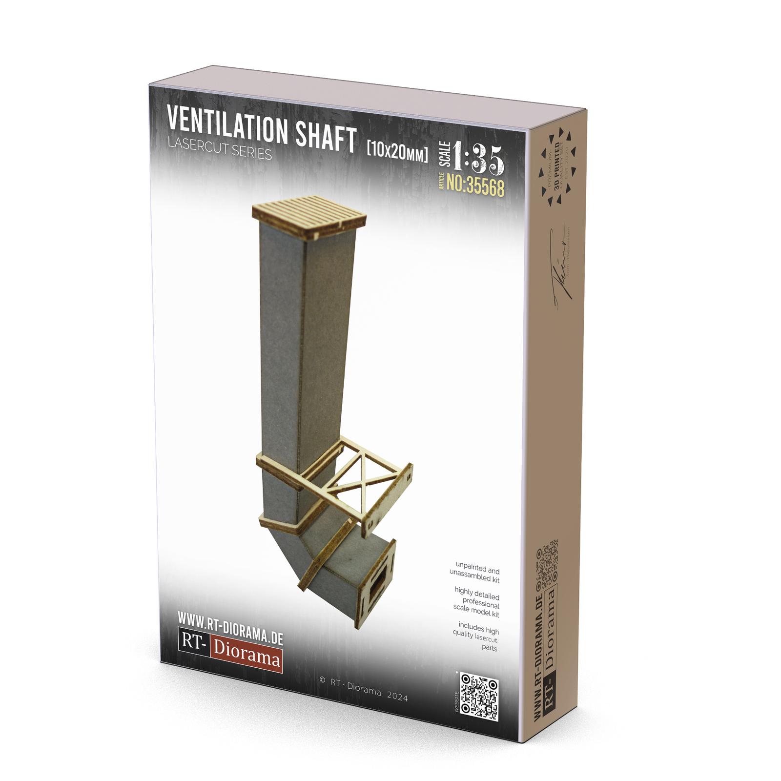 RT Diorama 1/35 Ventilation Shaft 10x20mm - Hobby Sense