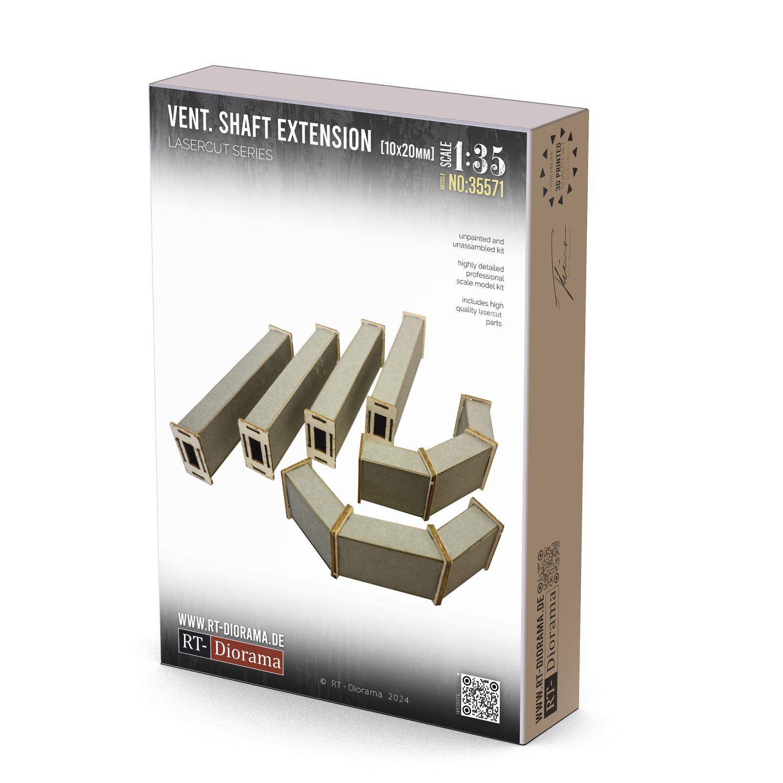 RT Diorama 1/35 Ventilation Shaft 10x20mm Expansion - Hobby Sense
