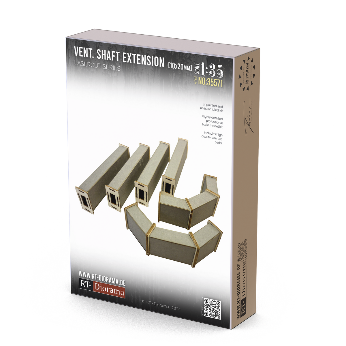 RT Diorama 1/35 Ventilation Shaft 10x20mm Expansion - Hobby Sense