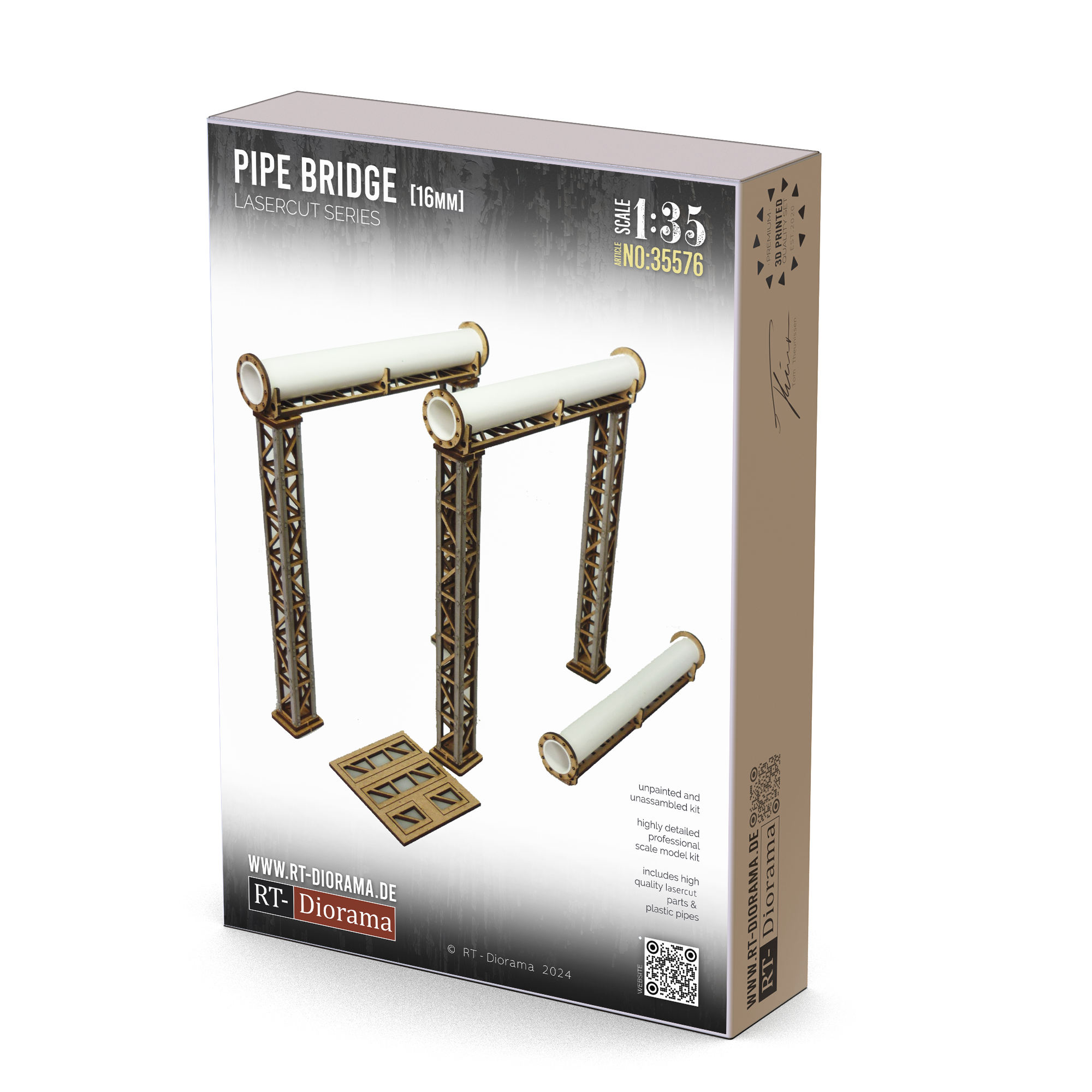 RT Diorama 1/35 Pipe Bridge 16mm - Hobby Sense
