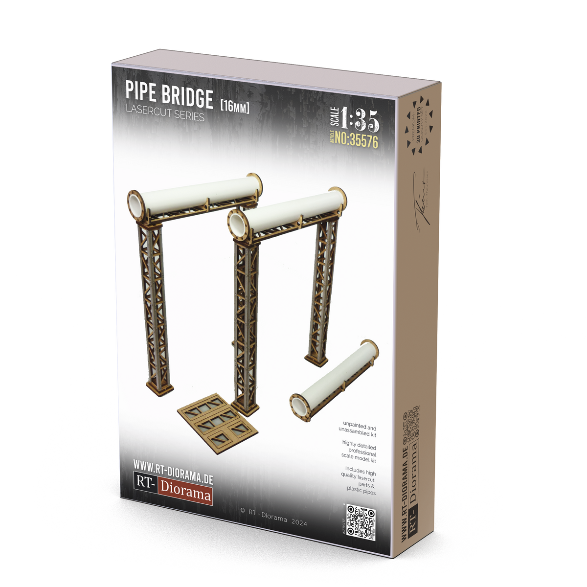 RT Diorama 1/35 Pipe Bridge 16mm - Hobby Sense