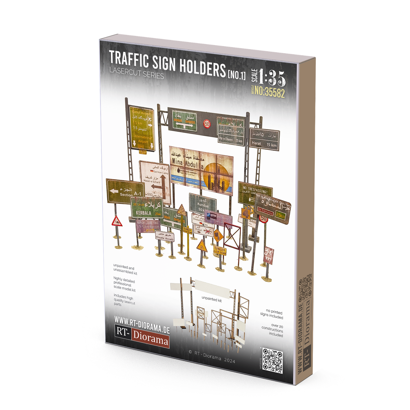 RT Diorama 1/35 Traffic Sign Holder No.1 - Hobby Sense