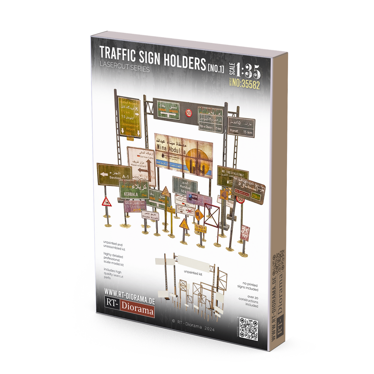 RT Diorama 1/35 Traffic Sign Holder No.1 - Hobby Sense
