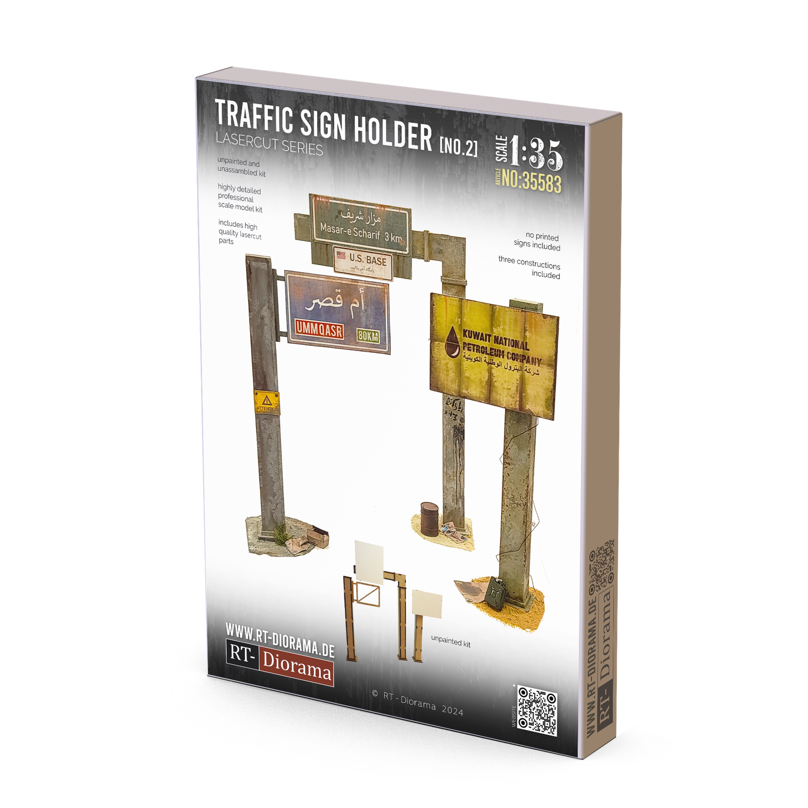 RT Diorama 1/35 Traffic Sign Holder No.2 - Hobby Sense