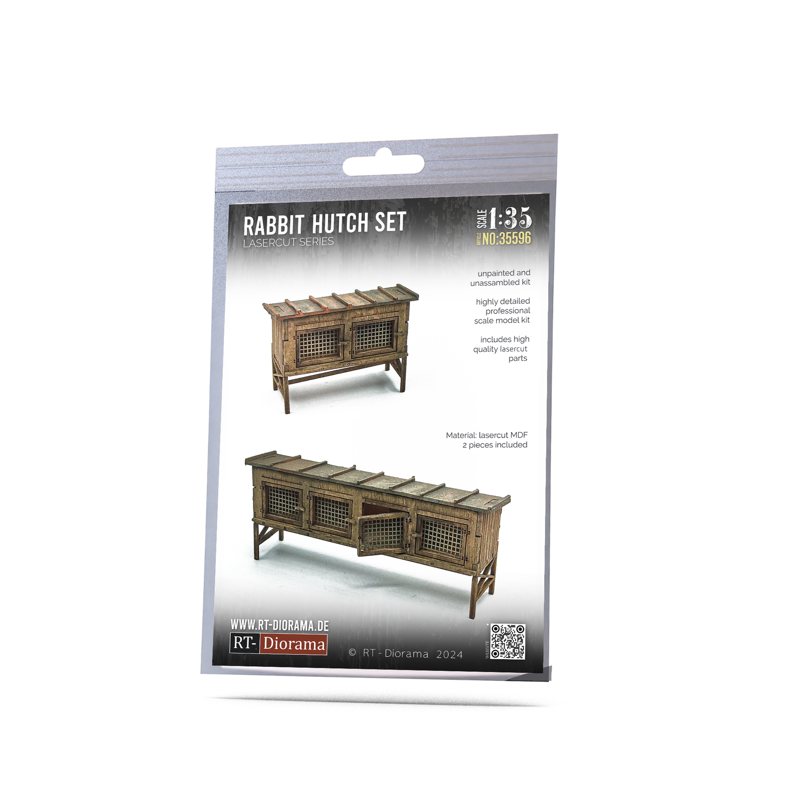 RT Diorama 1/35 Rabbit Hutch (2 pieces) - Hobby Sense