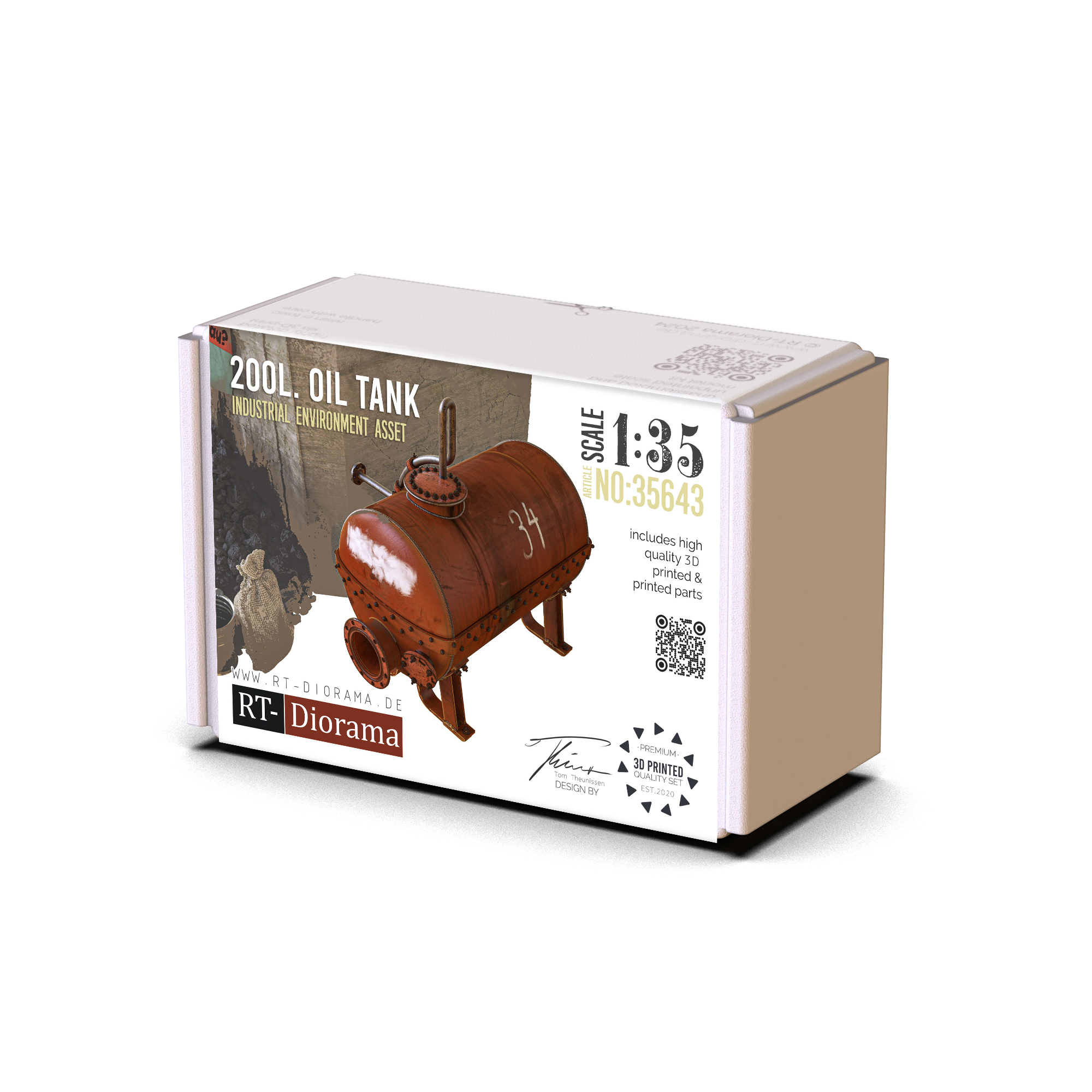 RT Diorama 1/35 200L Oil Tank - Hobby Sense