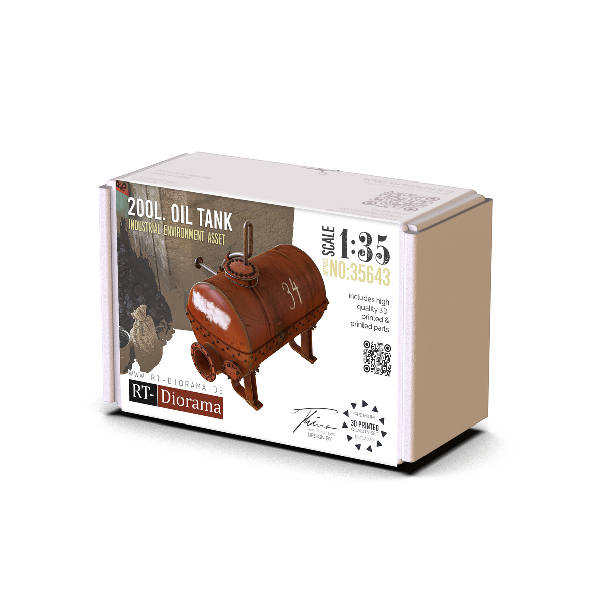 RT Diorama 1/35 200L Oil Tank - Hobby Sense