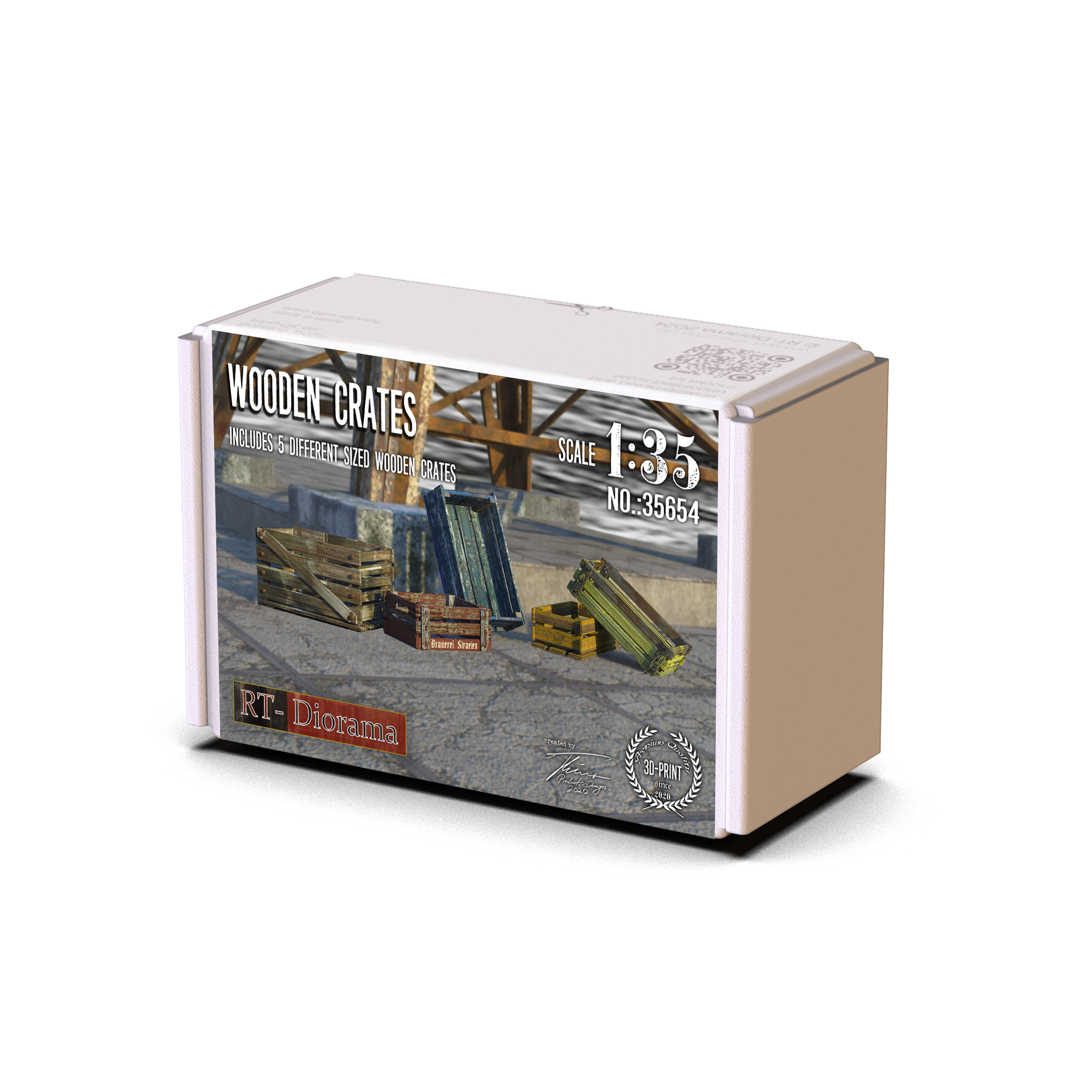 RT Diorama 1/35 Wooden Crates - Hobby Sense