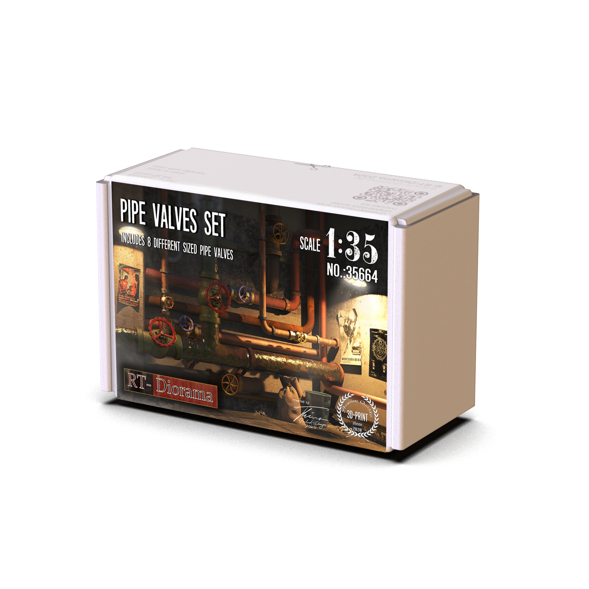 RT Diorama 1/35 Pipe Valves Set - Hobby Sense