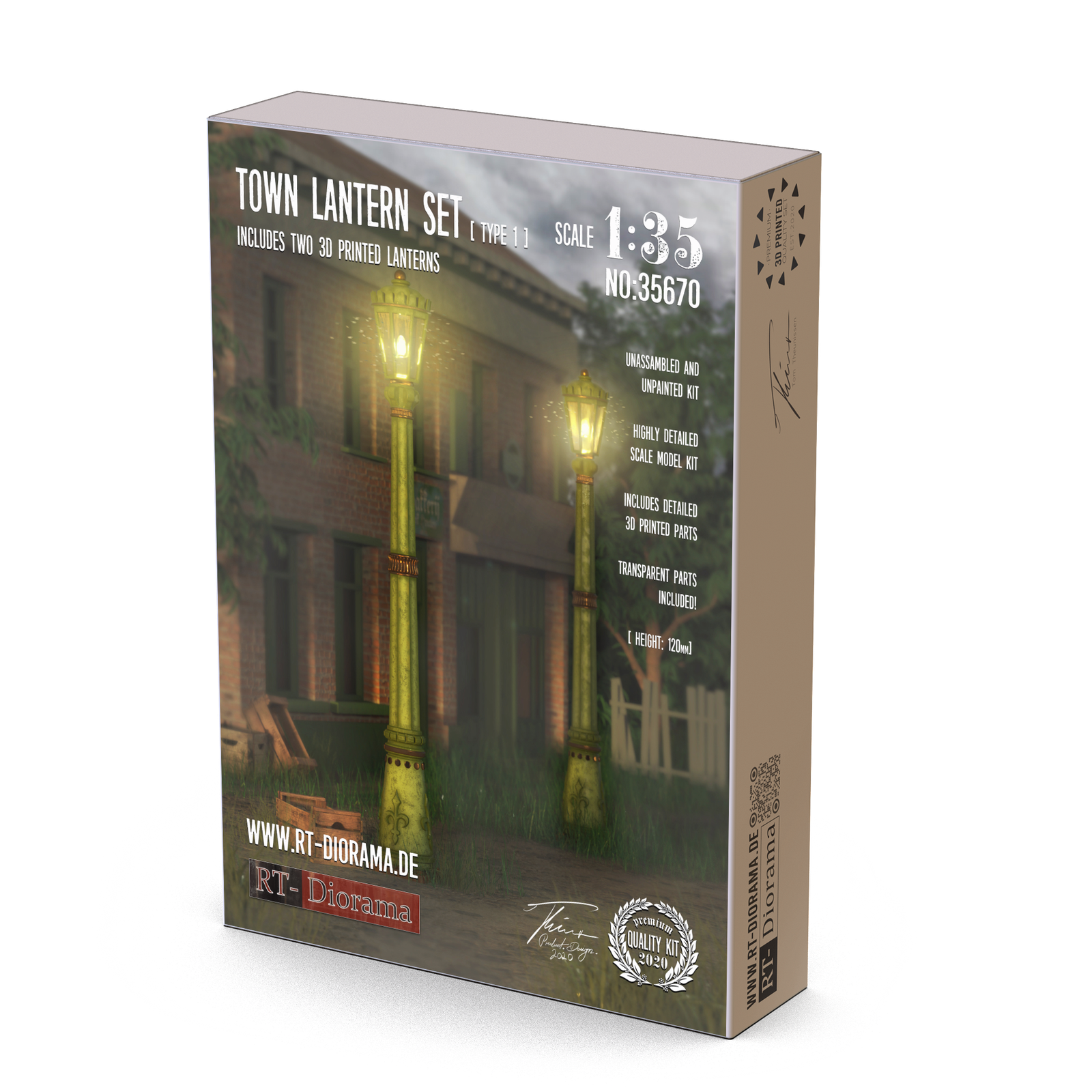 RT Diorama 1/35 Town Lantern Set Type 1 - Hobby Sense