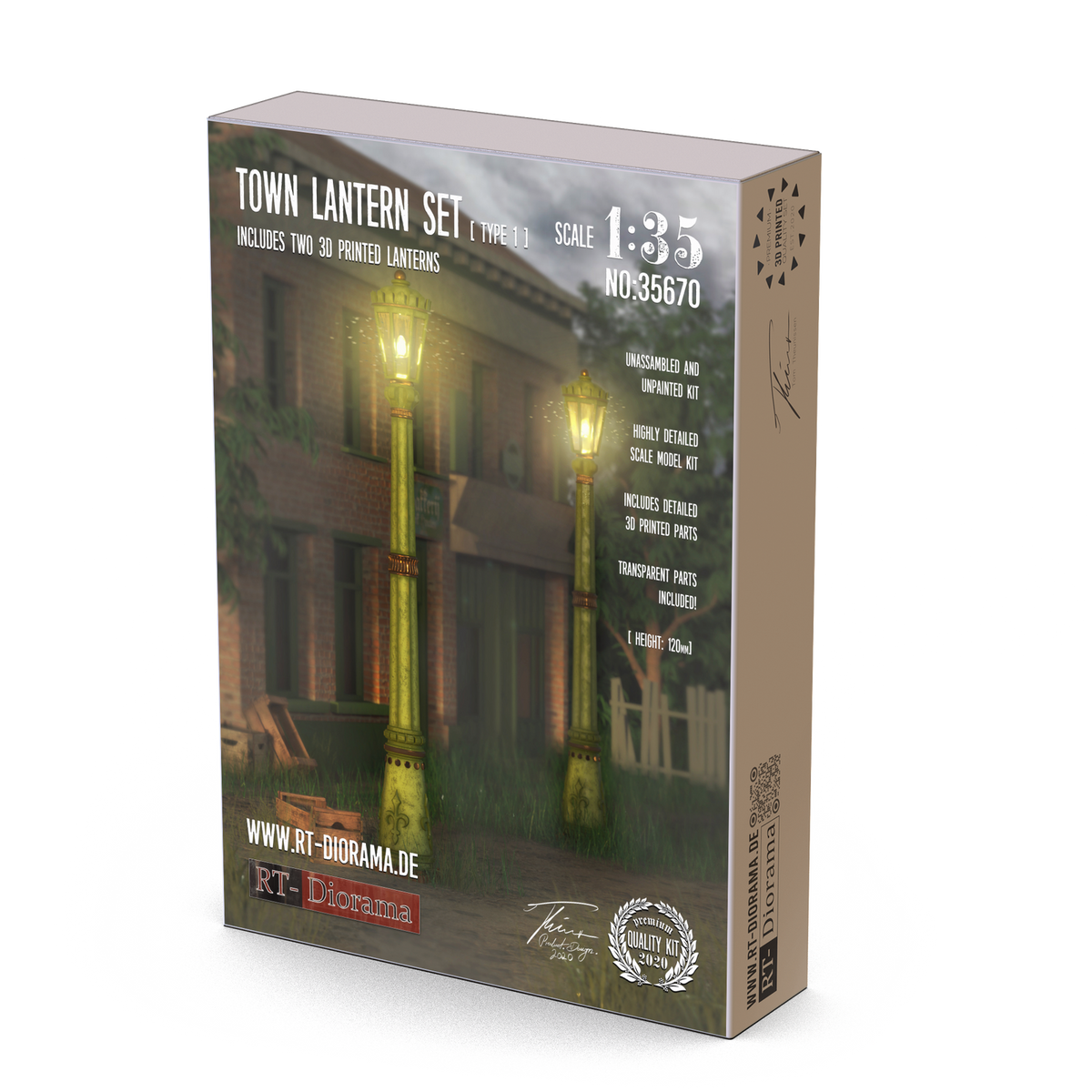 RT Diorama 1/35 Town Lantern Set Type 1 - Hobby Sense