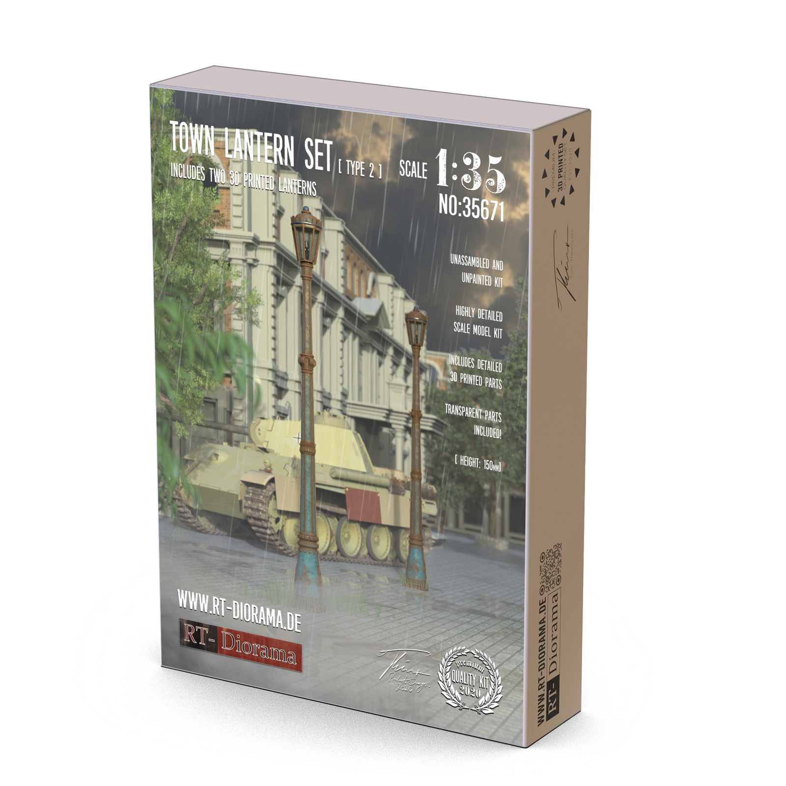 RT Diorama 1/35 Town Lantern Set Type 2 - Hobby Sense