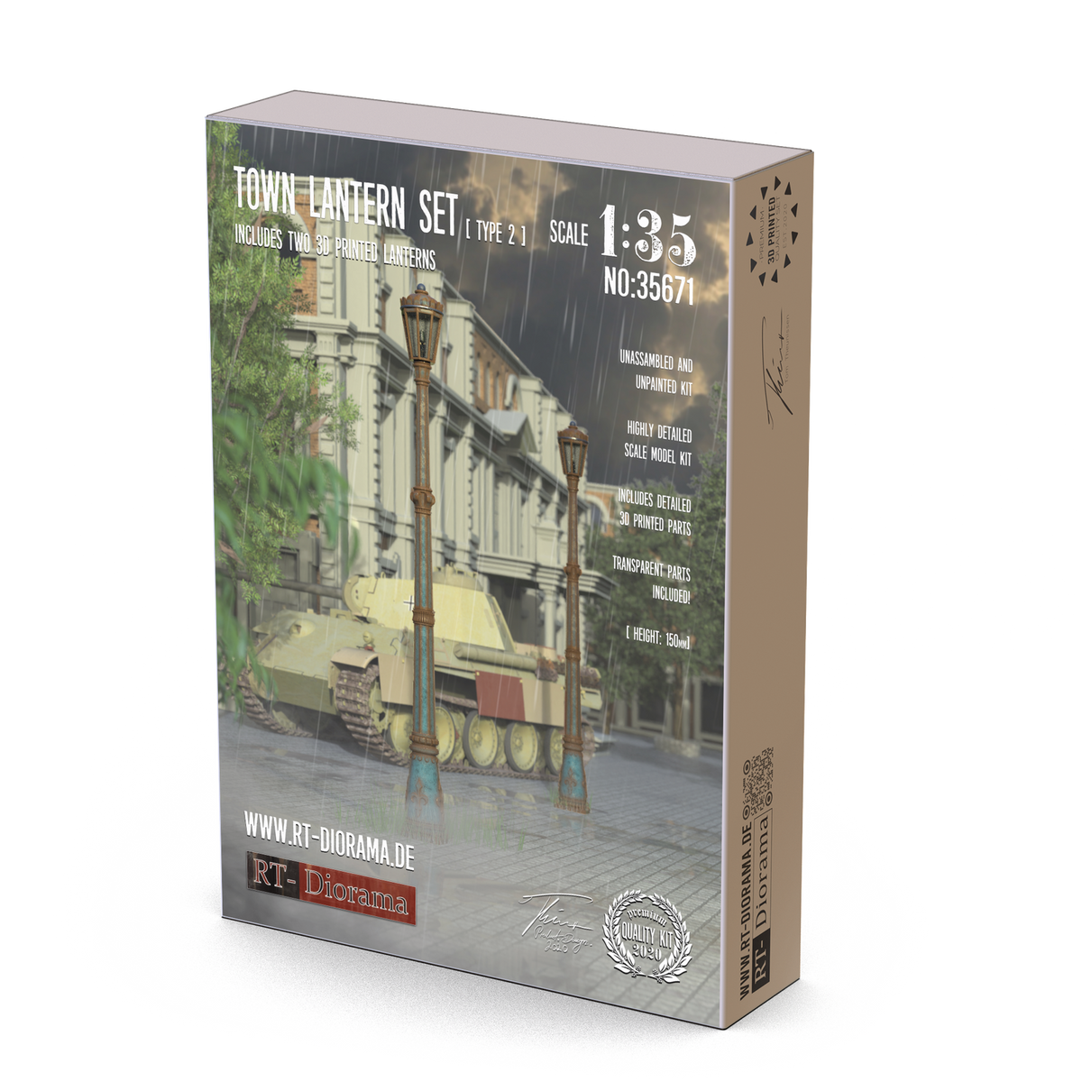 RT Diorama 1/35 Town Lantern Set Type 2 - Hobby Sense