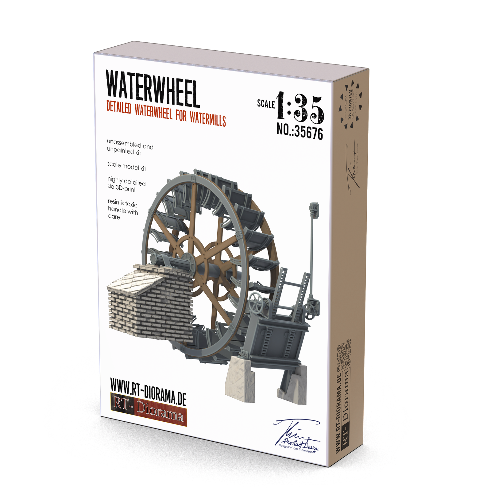RT Diorama 1/35 Waterwheel - Hobby Sense