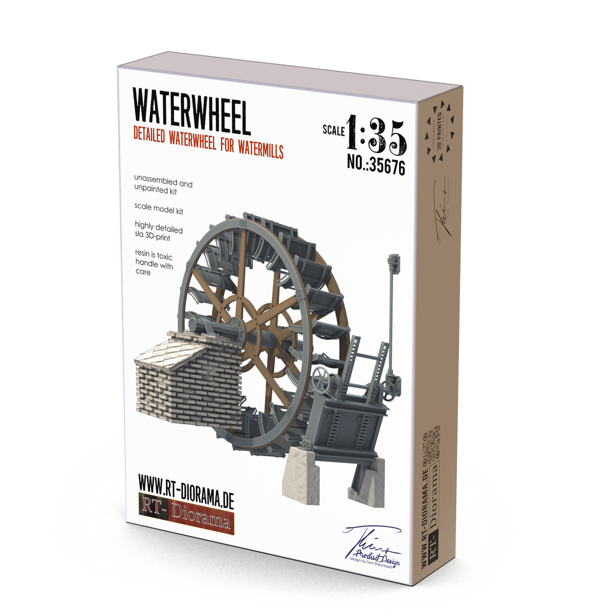 RT Diorama 1/35 Waterwheel - Hobby Sense