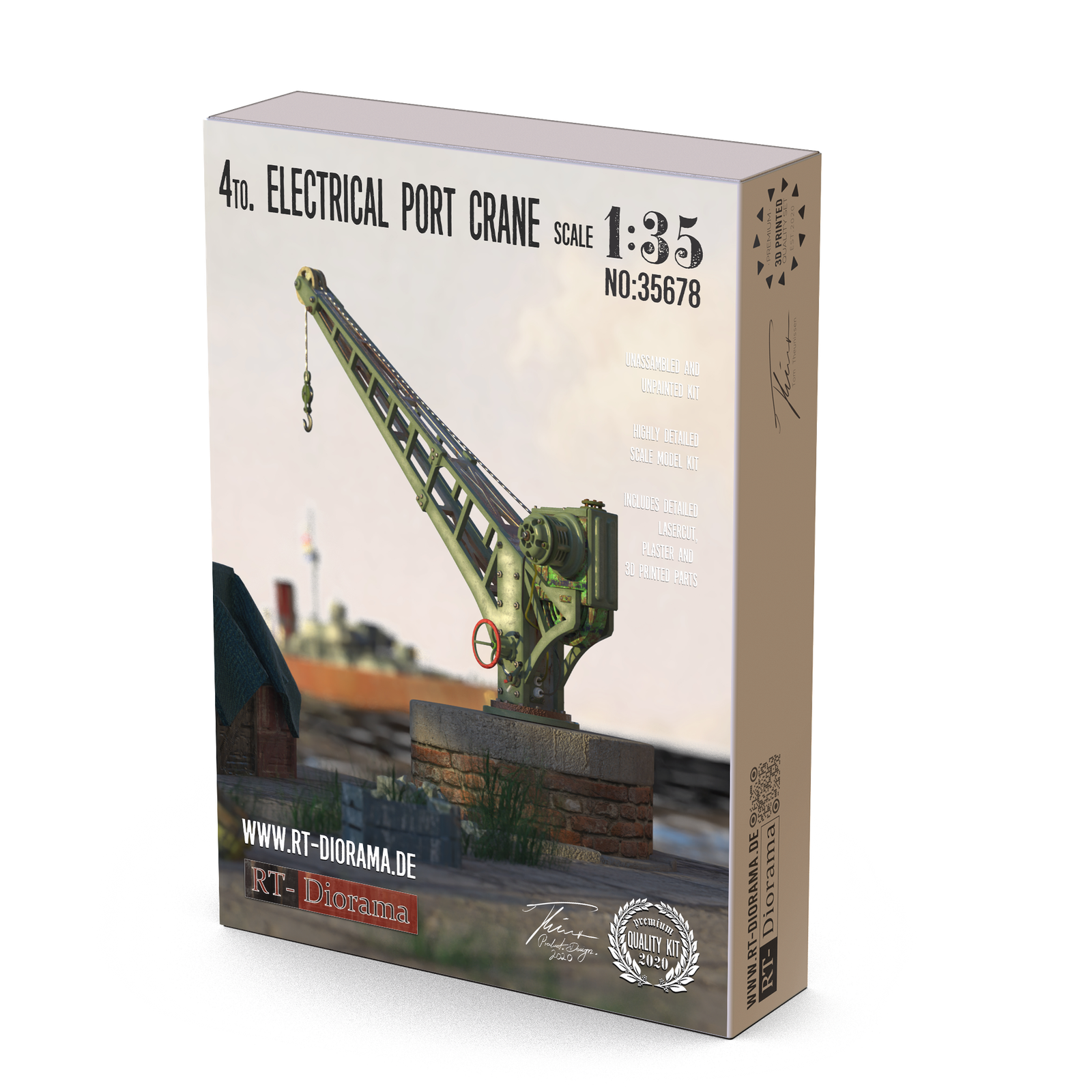 RT Diorama 1/35 4to. Electrical Port Crane - Hobby Sense