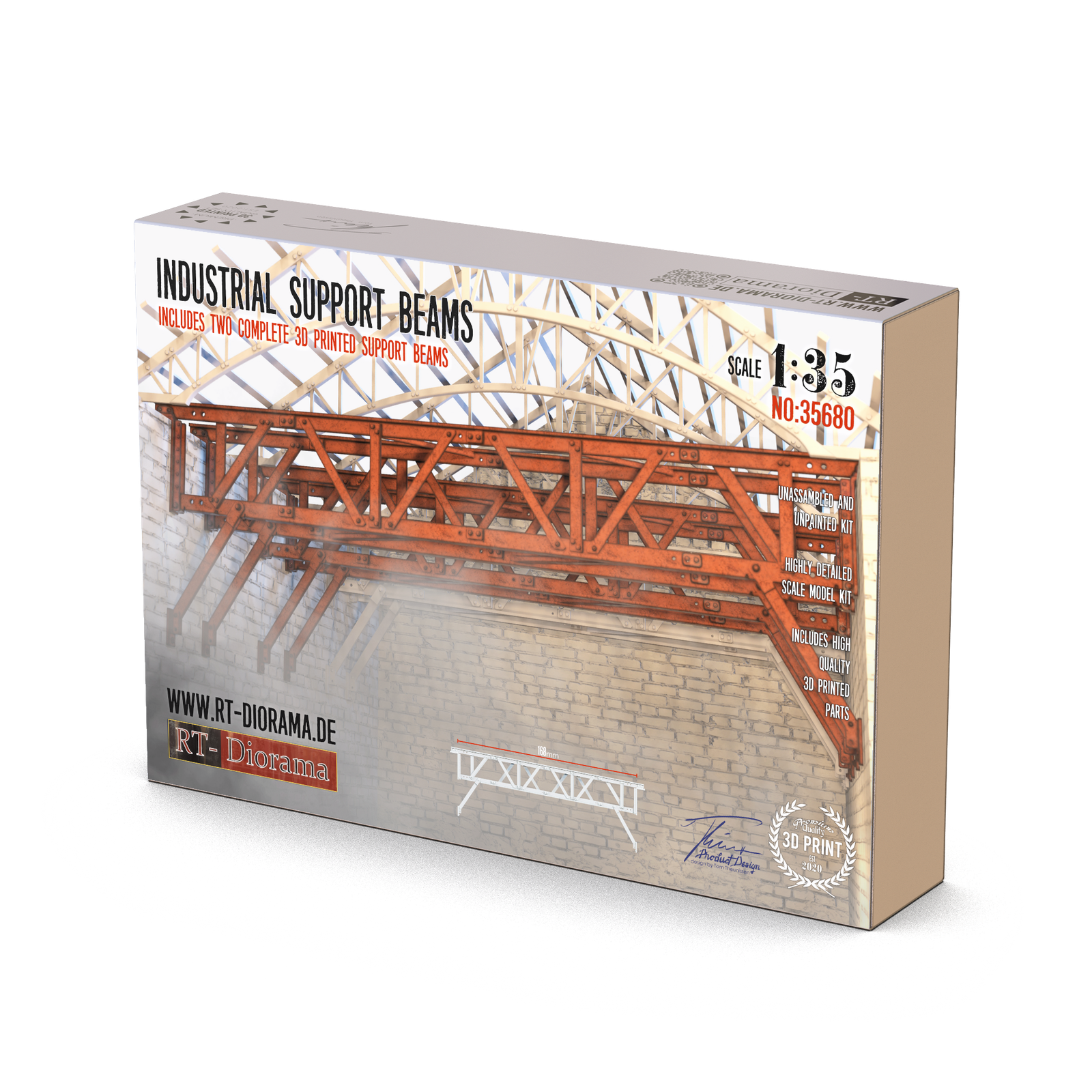 RT Diorama 1/35 Industrial Support Beams - Hobby Sense
