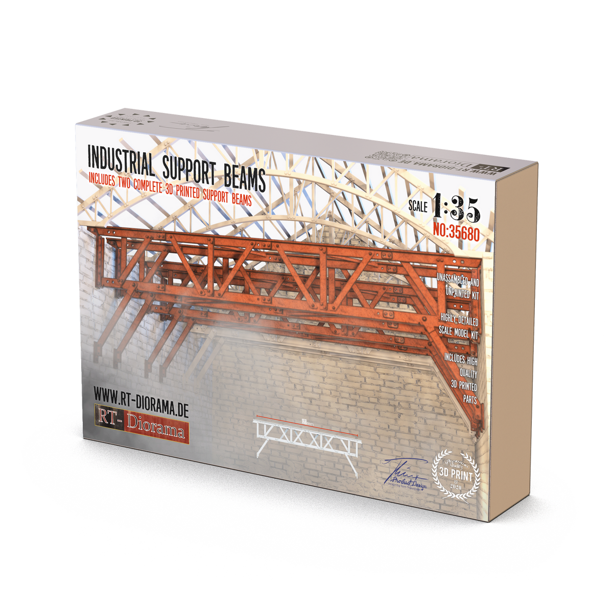 RT Diorama 1/35 Industrial Support Beams - Hobby Sense