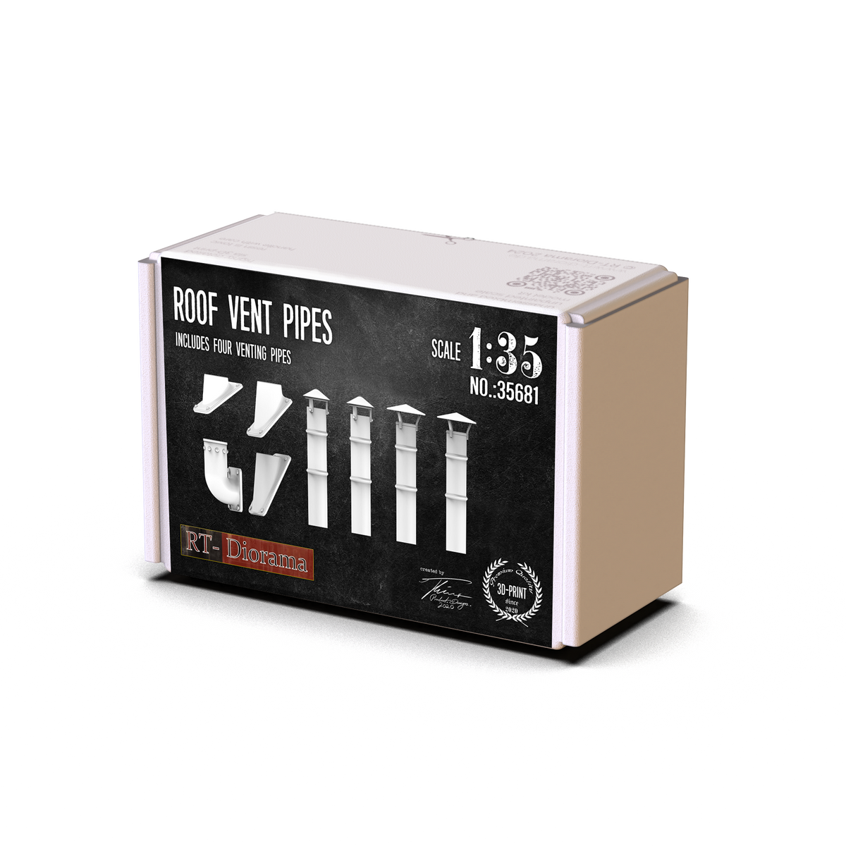 RT Diorama 1/35 Roof Vent Pipes - Hobby Sense