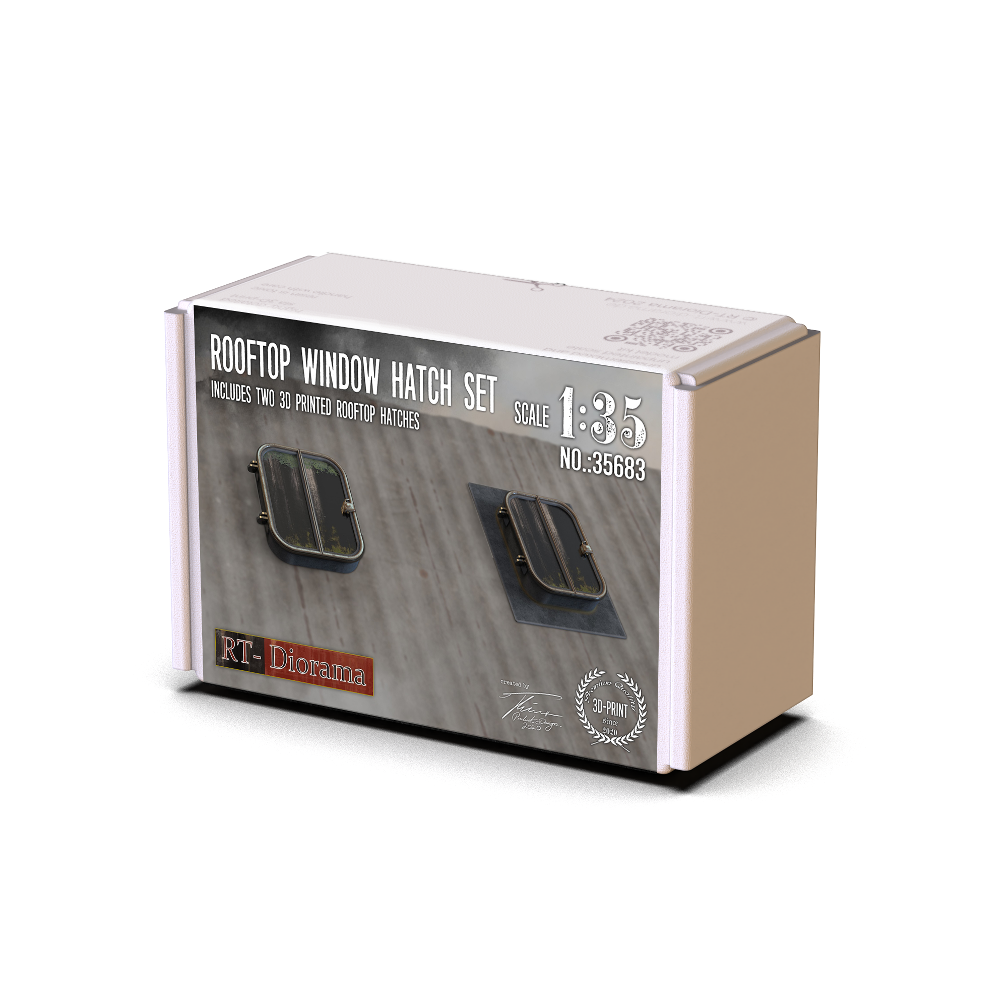 RT Diorama 1/35 Rooftop Window Hatch Set - Hobby Sense