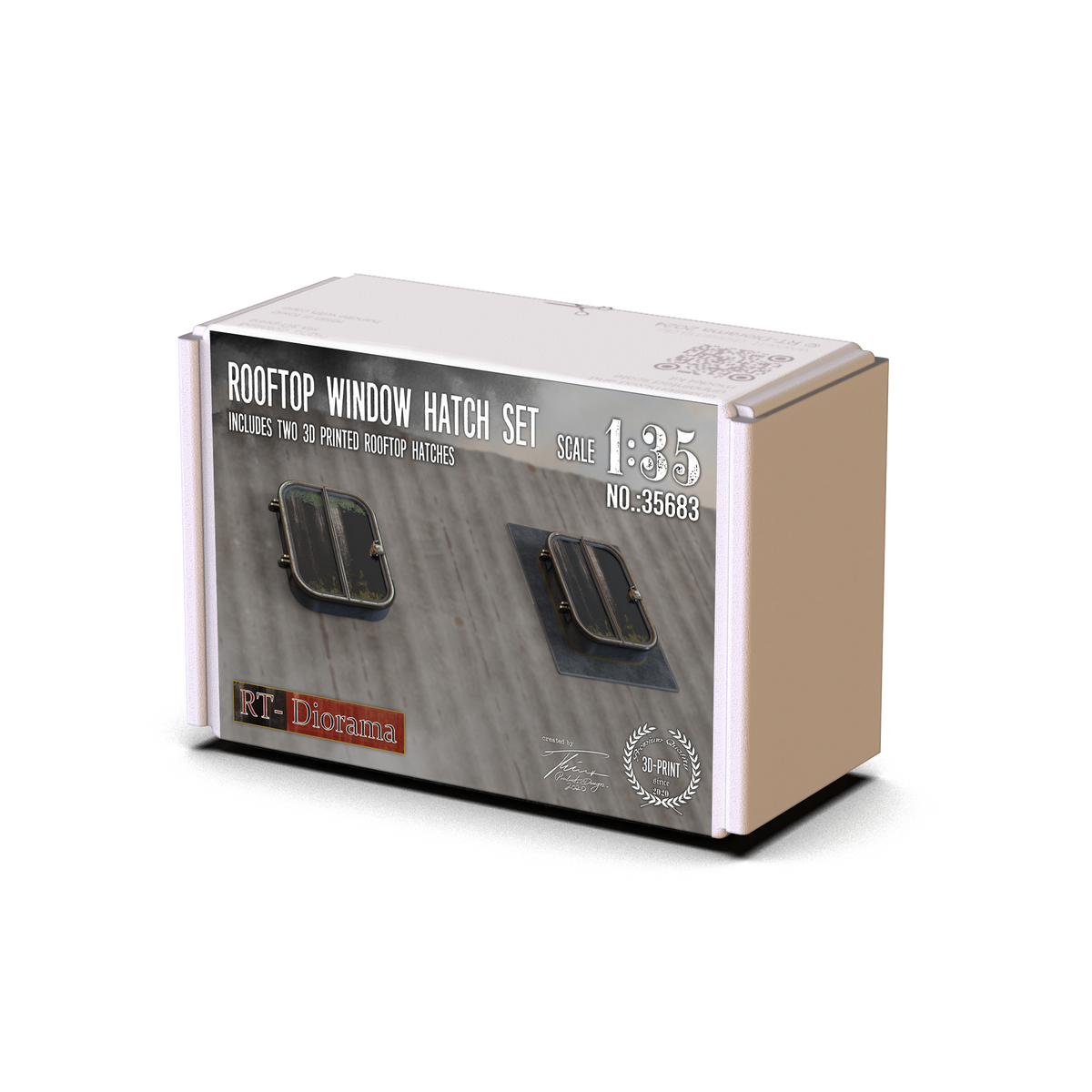 RT Diorama 1/35 Rooftop Window Hatch Set - Hobby Sense