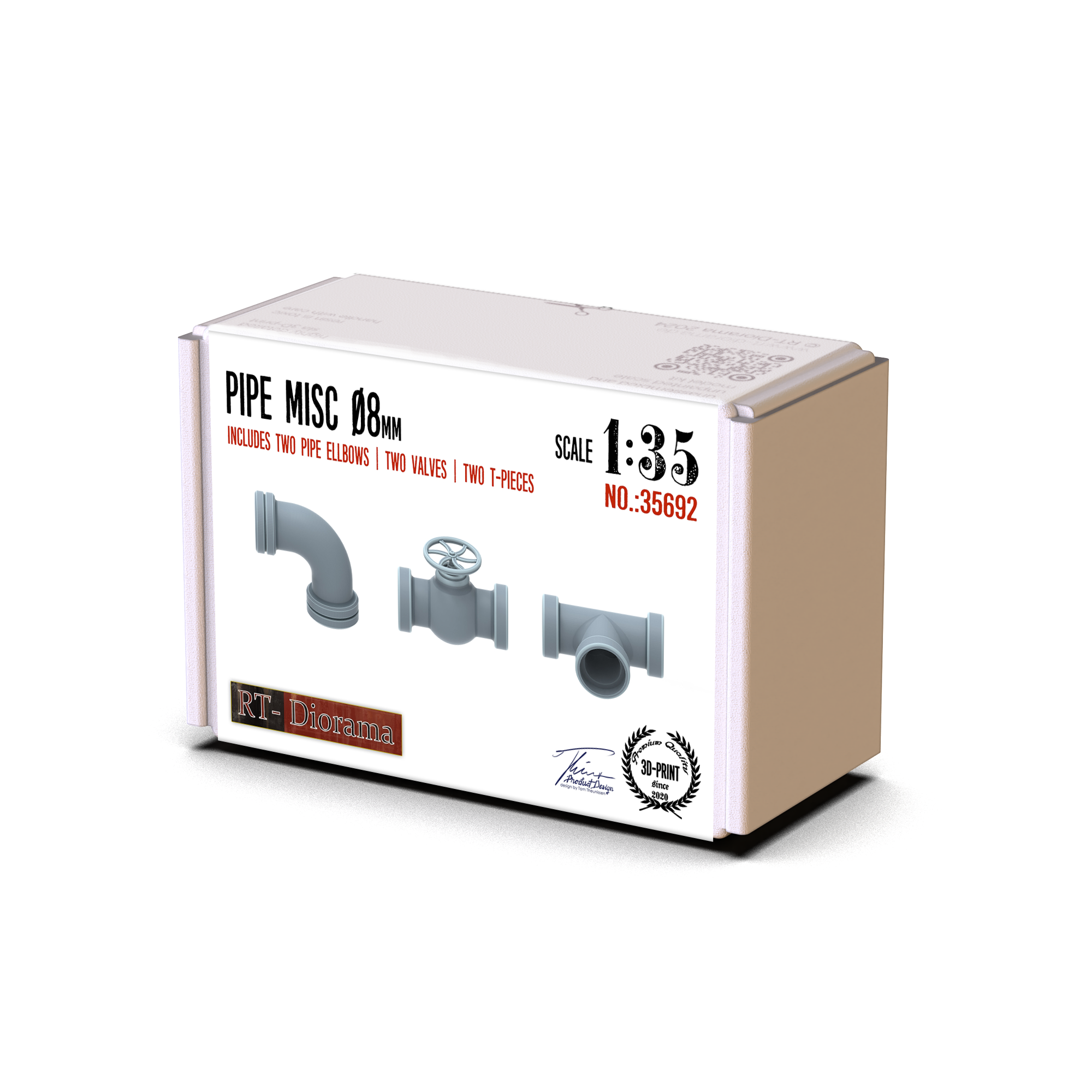 RT Diorama 1/35 Pipe Misc. 8mm - Hobby Sense
