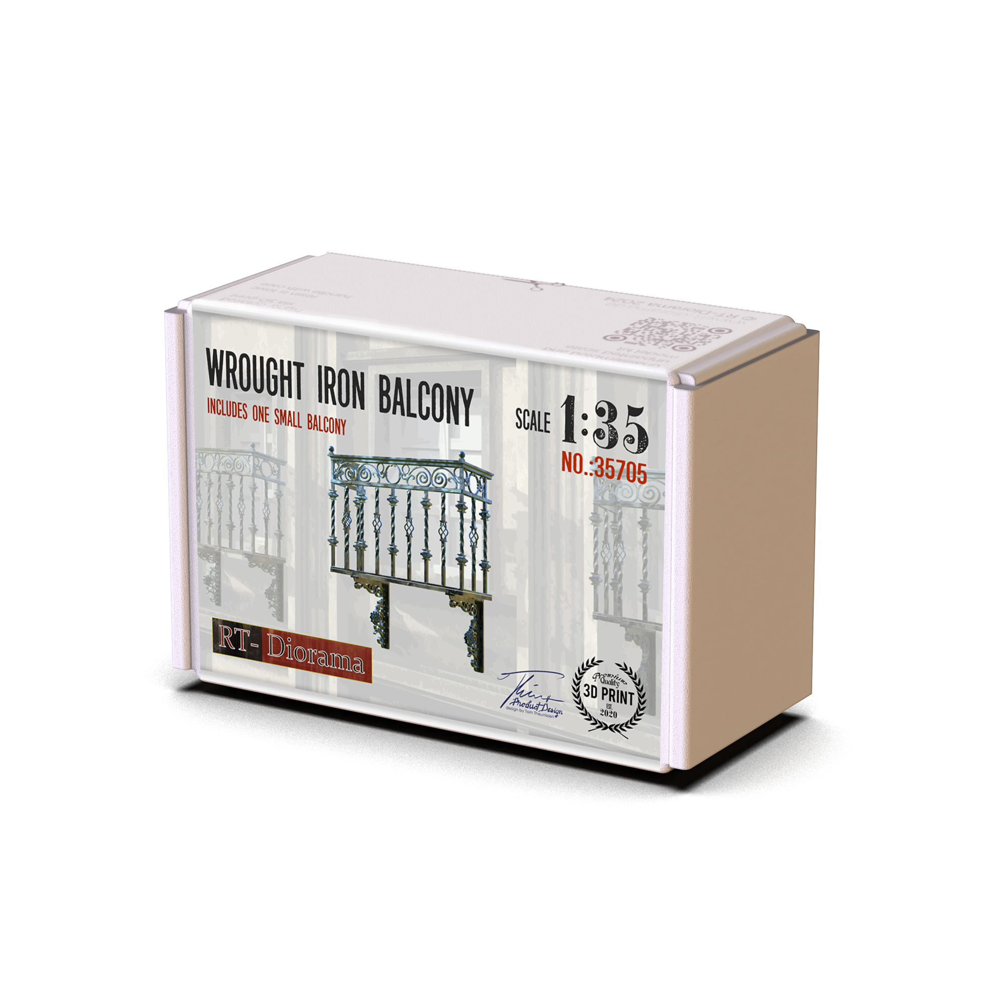 RT Diorama 1/35 Wrought Iron Balcony - Hobby Sense