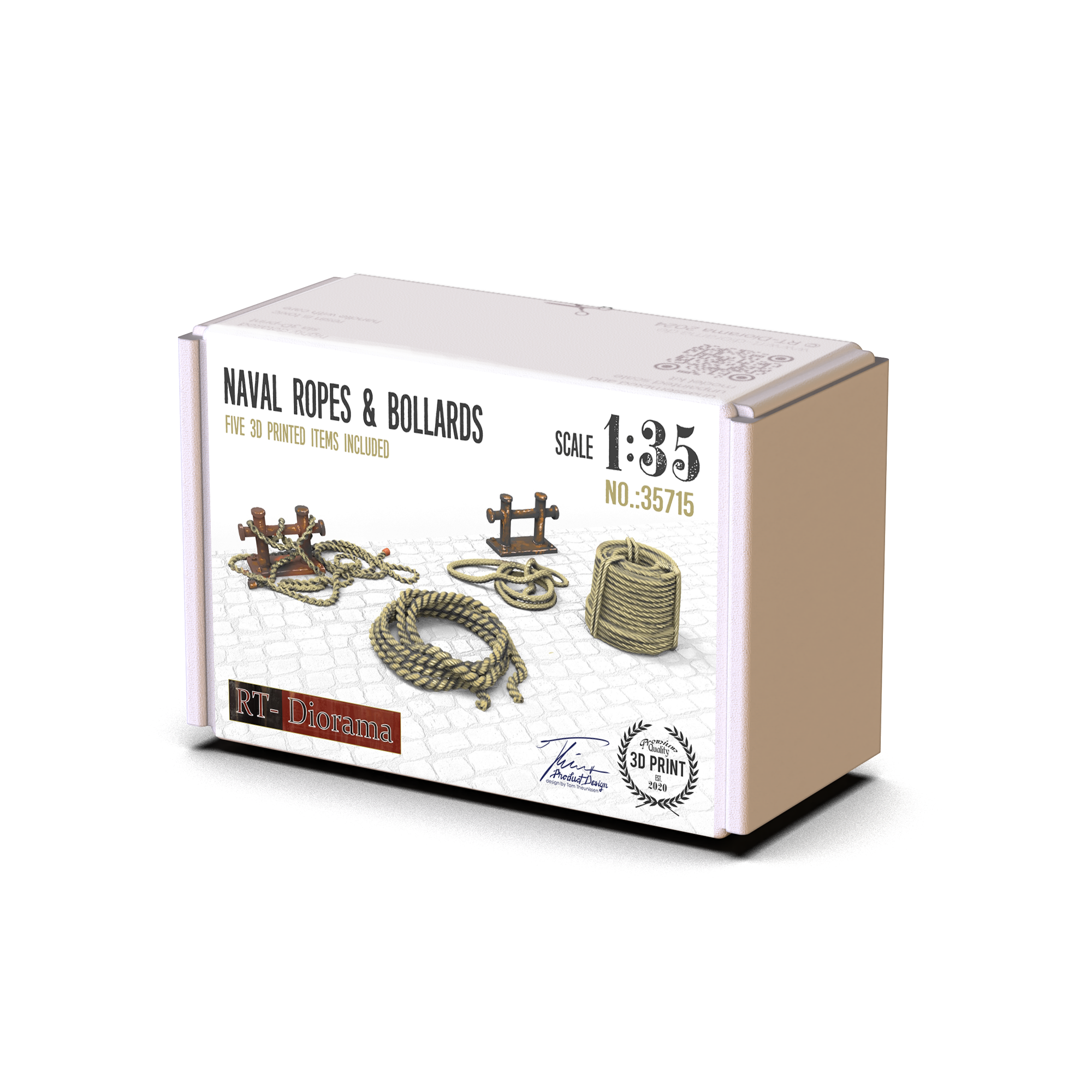 RT Diorama 1/35 Naval Ropes & Bollards - Hobby Sense