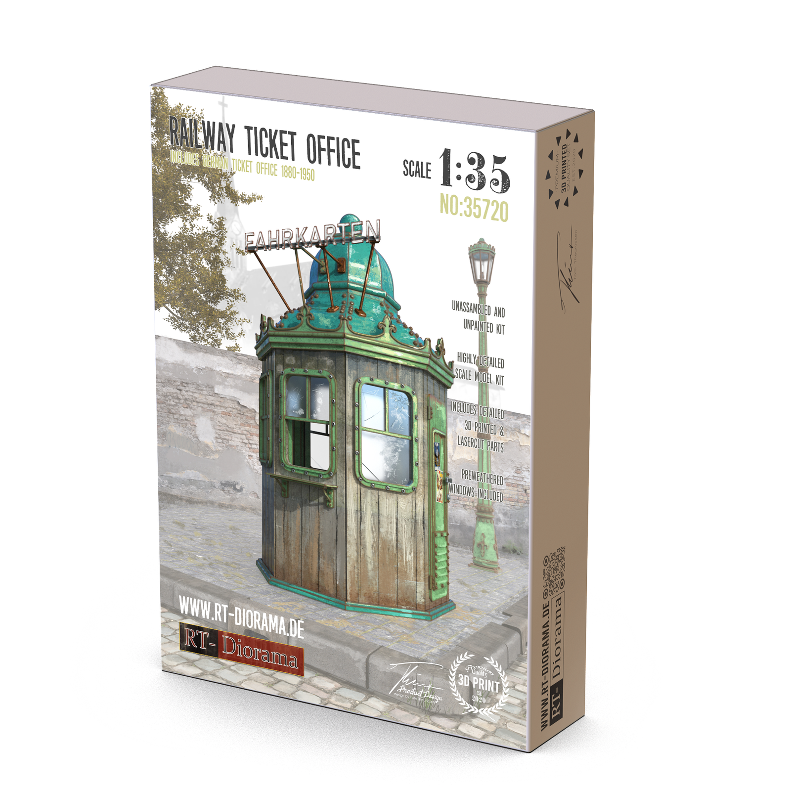RT Diorama 1/35 Railway Ticket Office - Hobby Sense