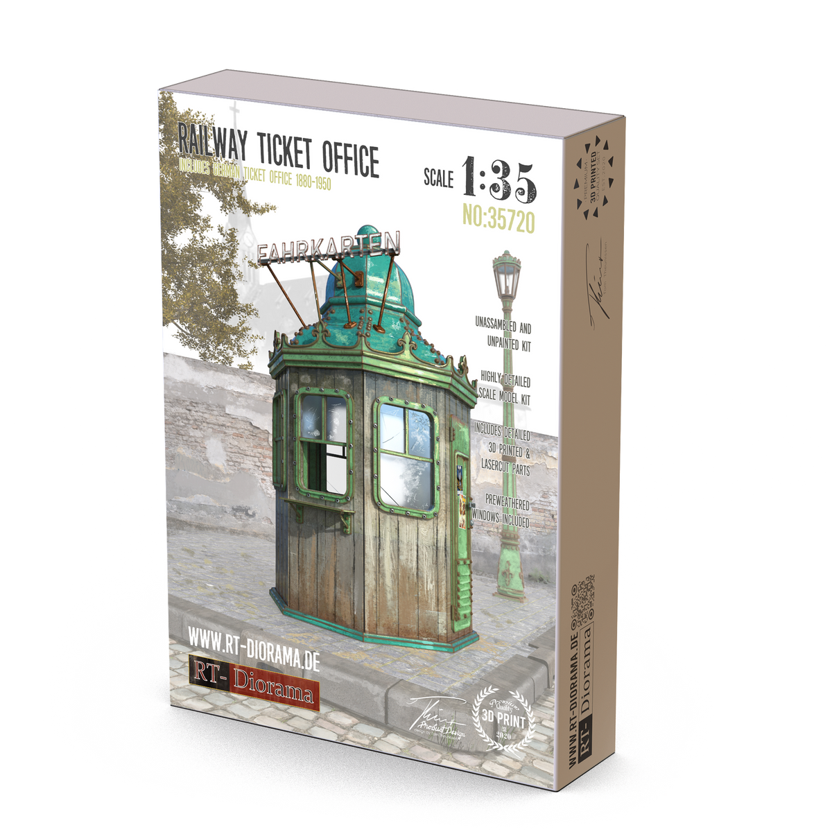 RT Diorama 1/35 Railway Ticket Office - Hobby Sense